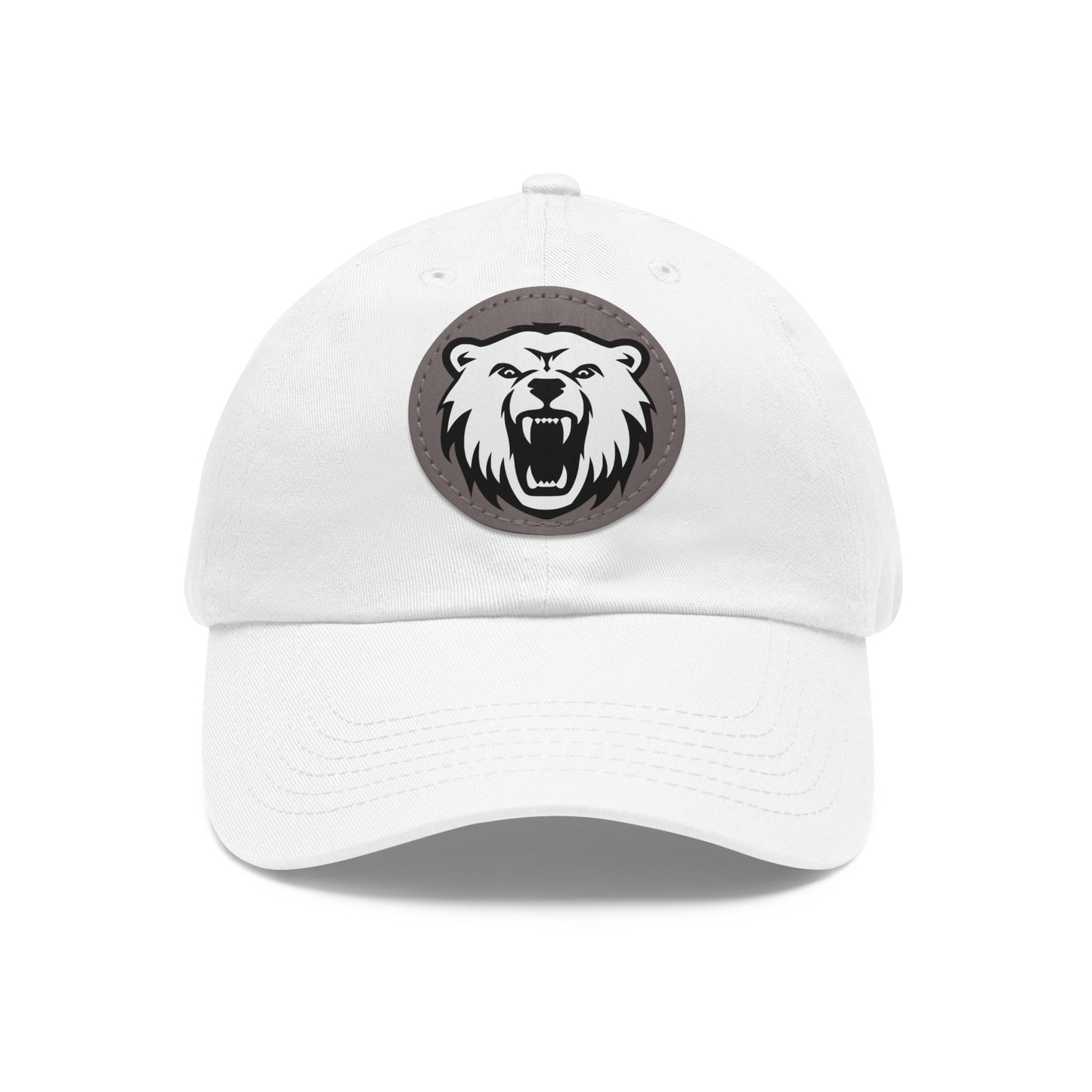 Bear - Hat with Round Leather Patch