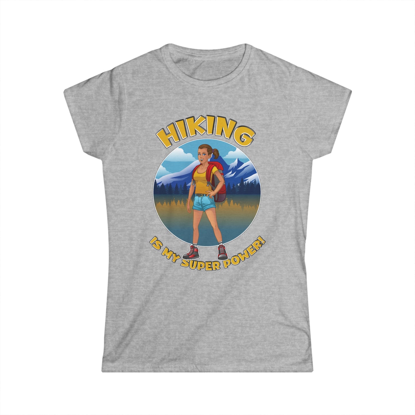 Hiking is my Super Power - Junior Fit Softstyle Tee