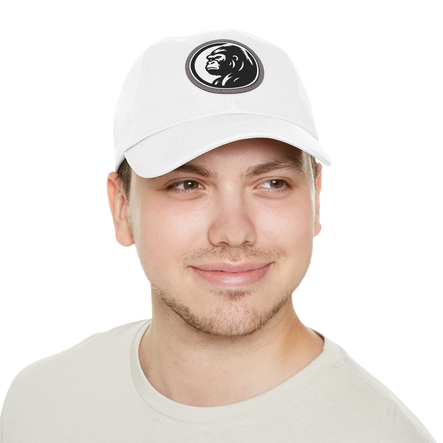 Gorilla Patch - Hat with Round Leather Patch