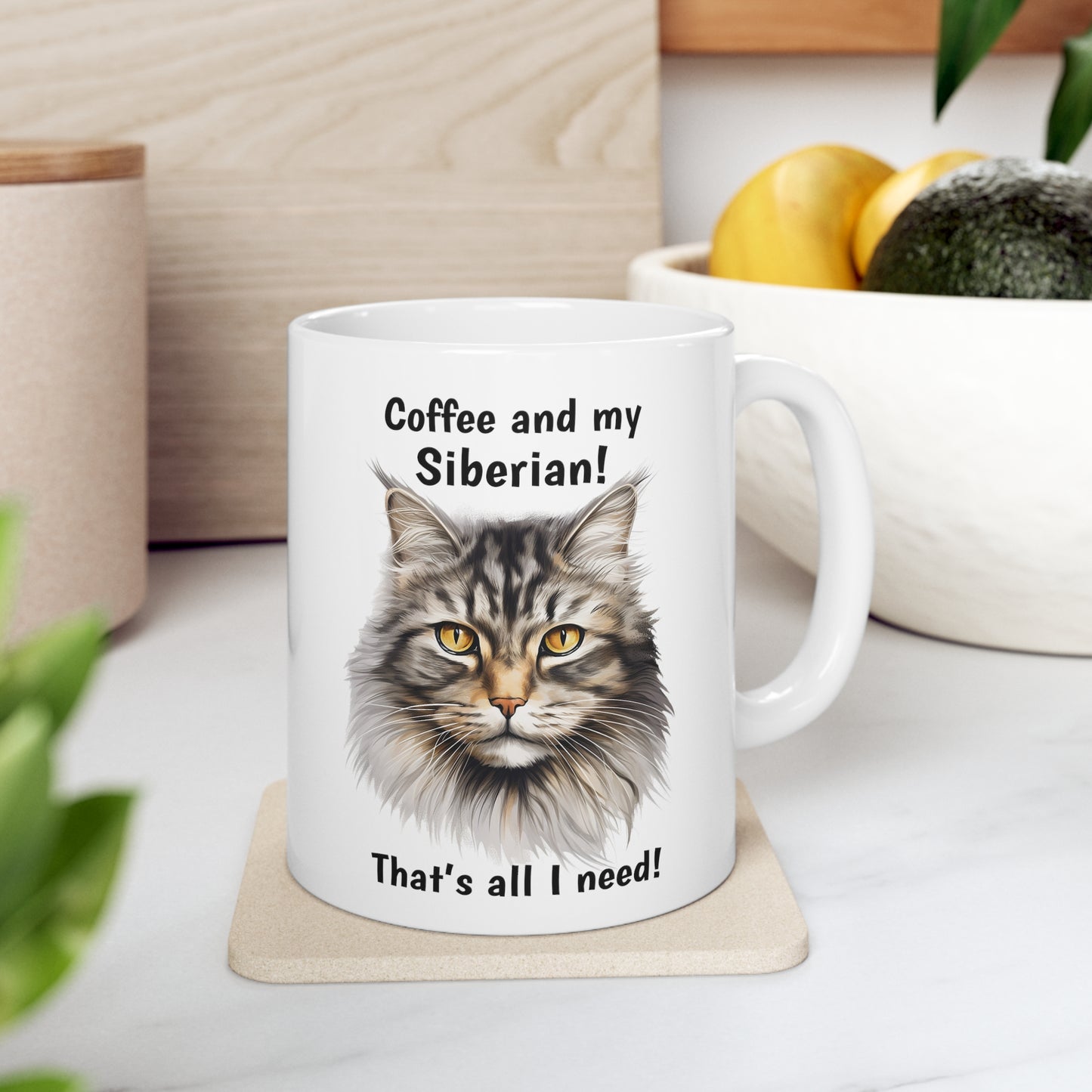 Coffee and My Siberian - Ceramic Mug 11oz