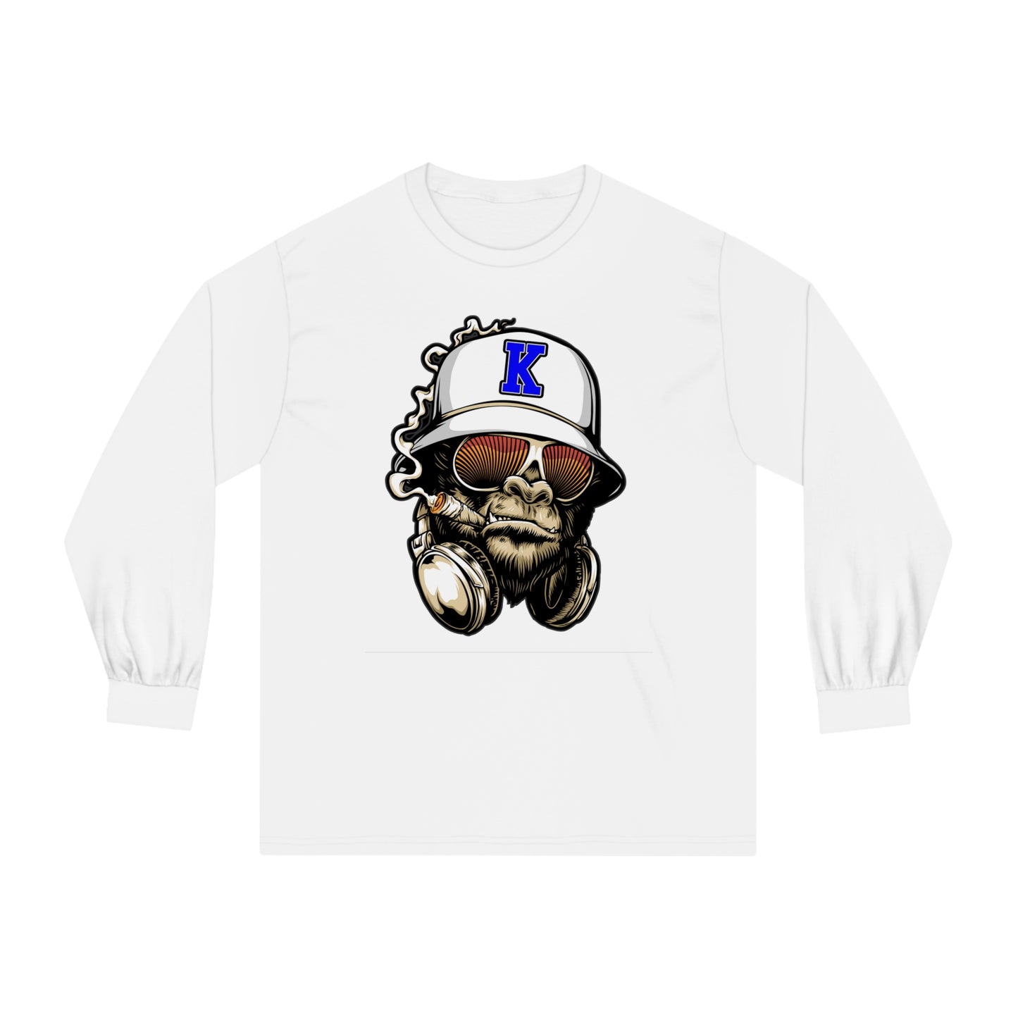 Gorilla Smoking (K) - Classic Long Sleeve T-Shirt