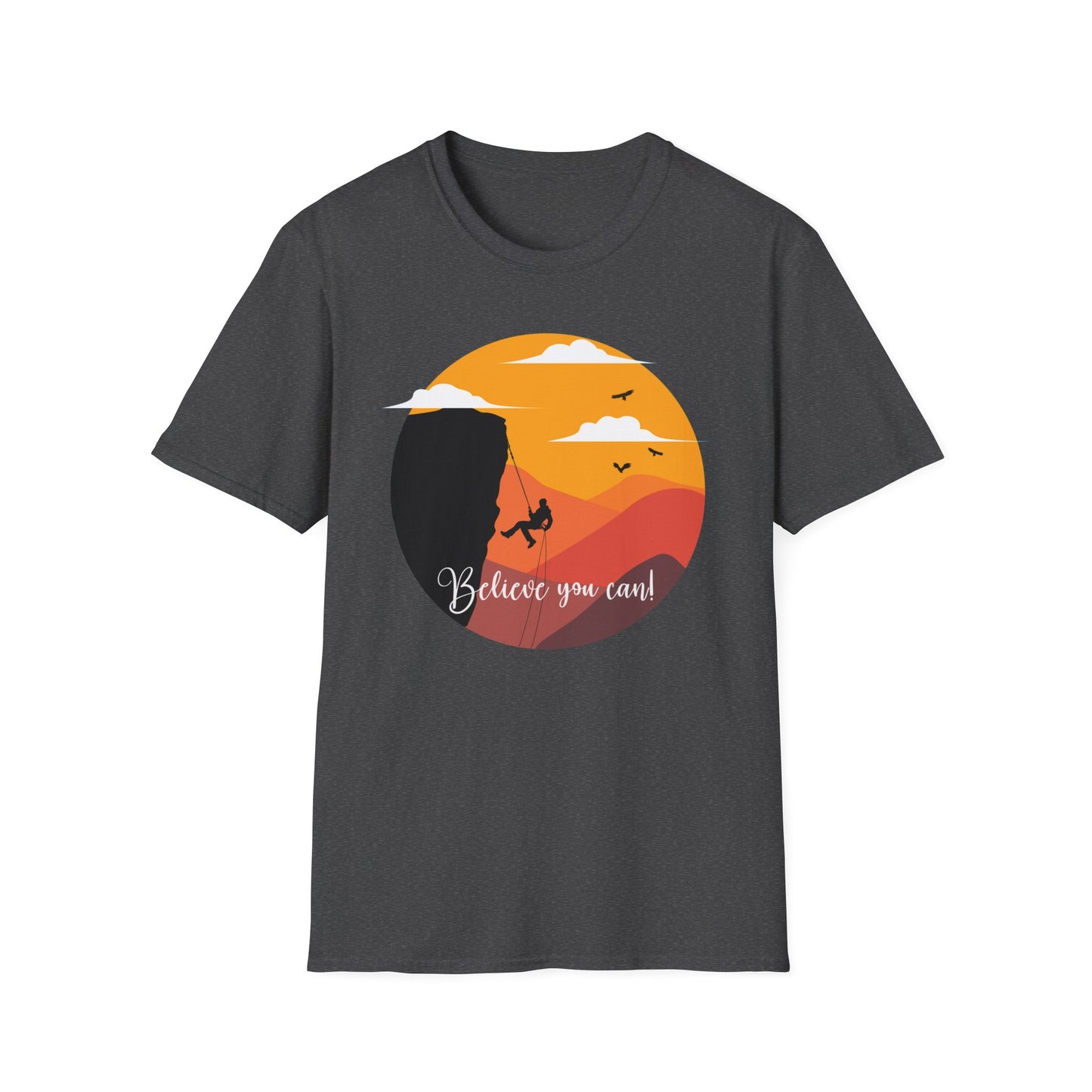 Rock Climbing - Believe You Can - Softstyle T-Shirt