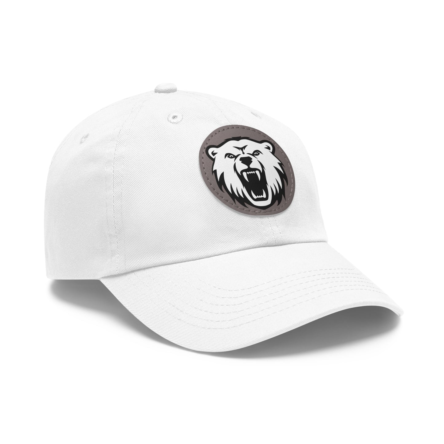 Bear - Hat with Round Leather Patch