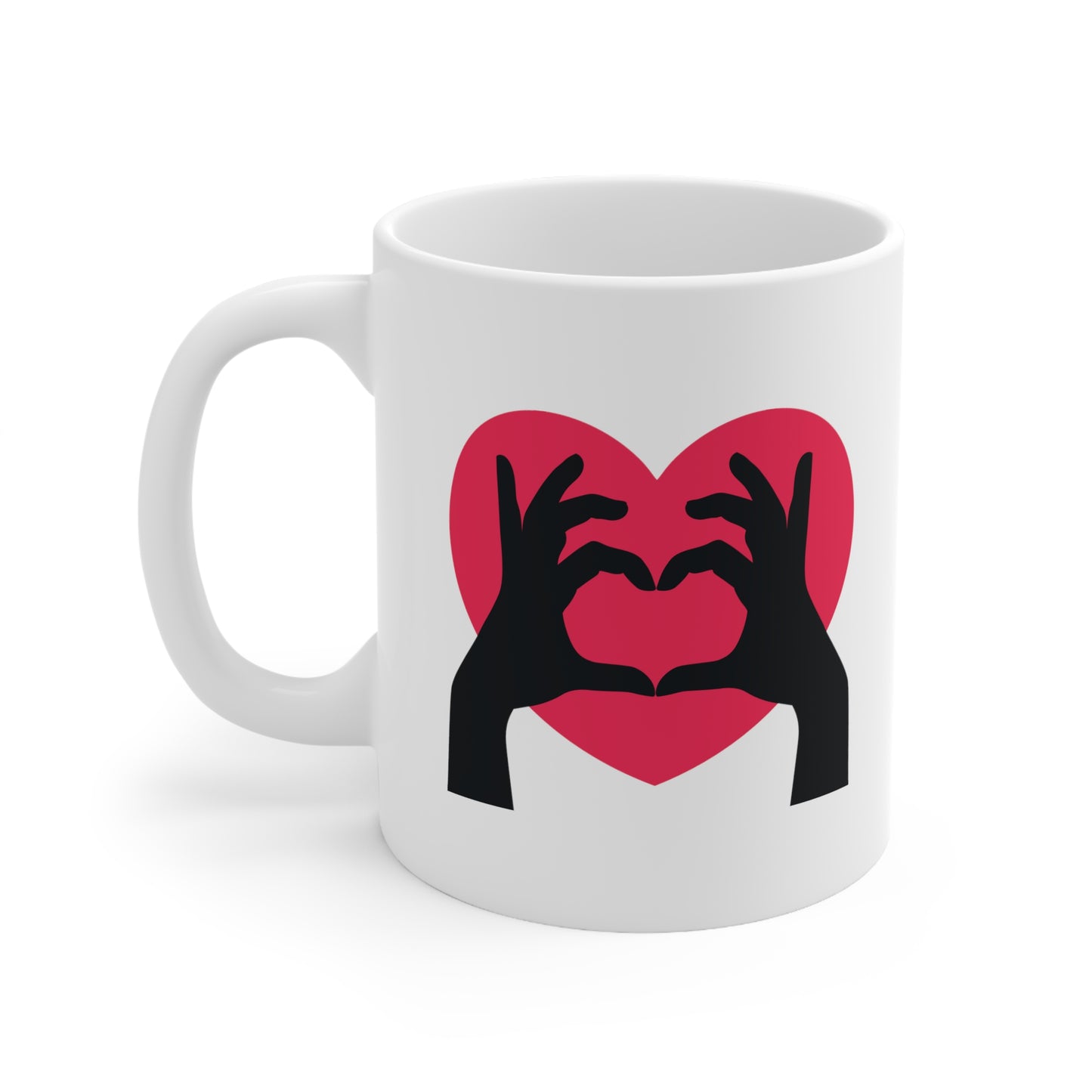 Fingers Heart - Ceramic Mug 11oz