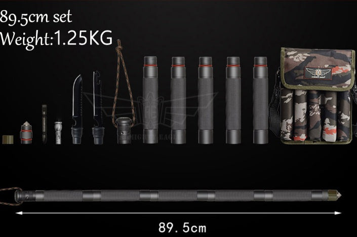 Alpenstock Tactical Defense Multifunctional Walking Stick