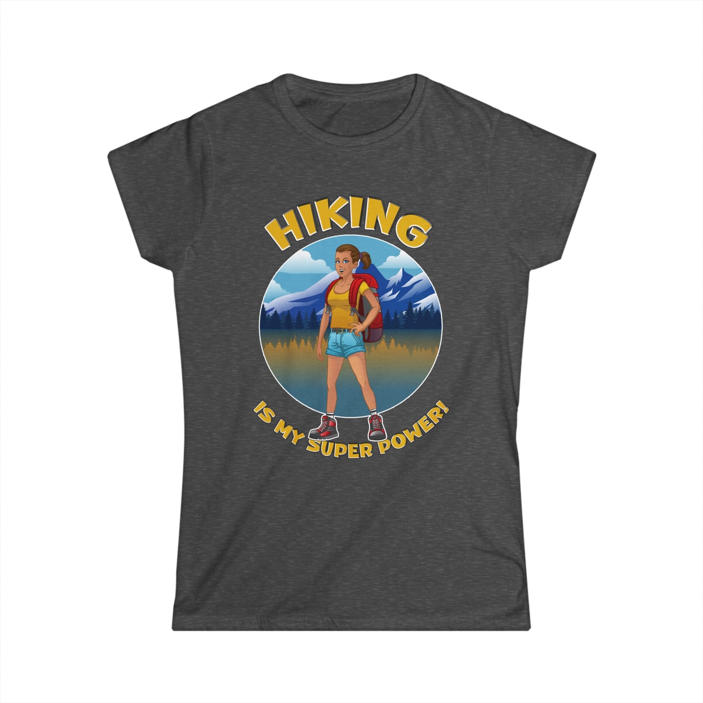 Hiking is my Super Power - Junior Fit Softstyle Tee