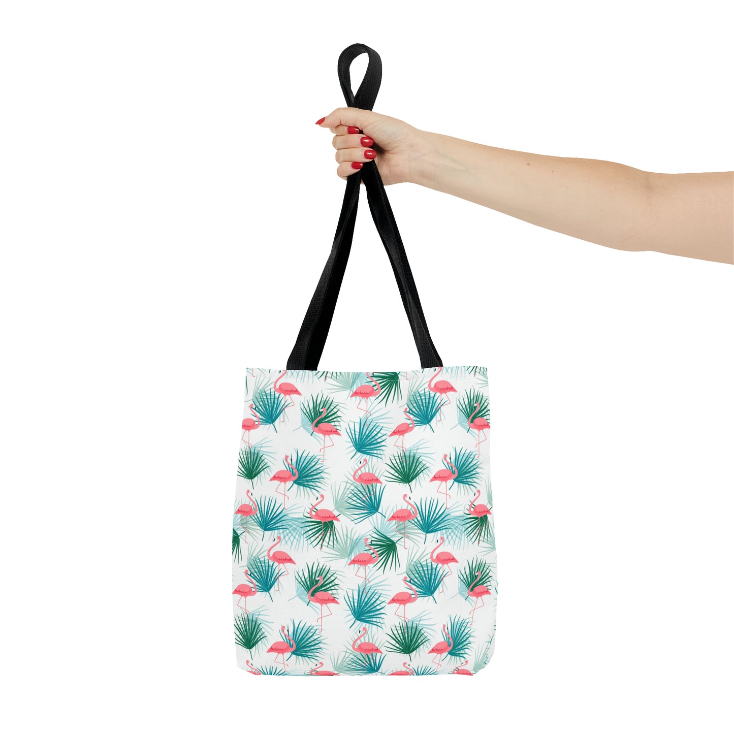 Pink Flamingos and Palms - Tote Bag