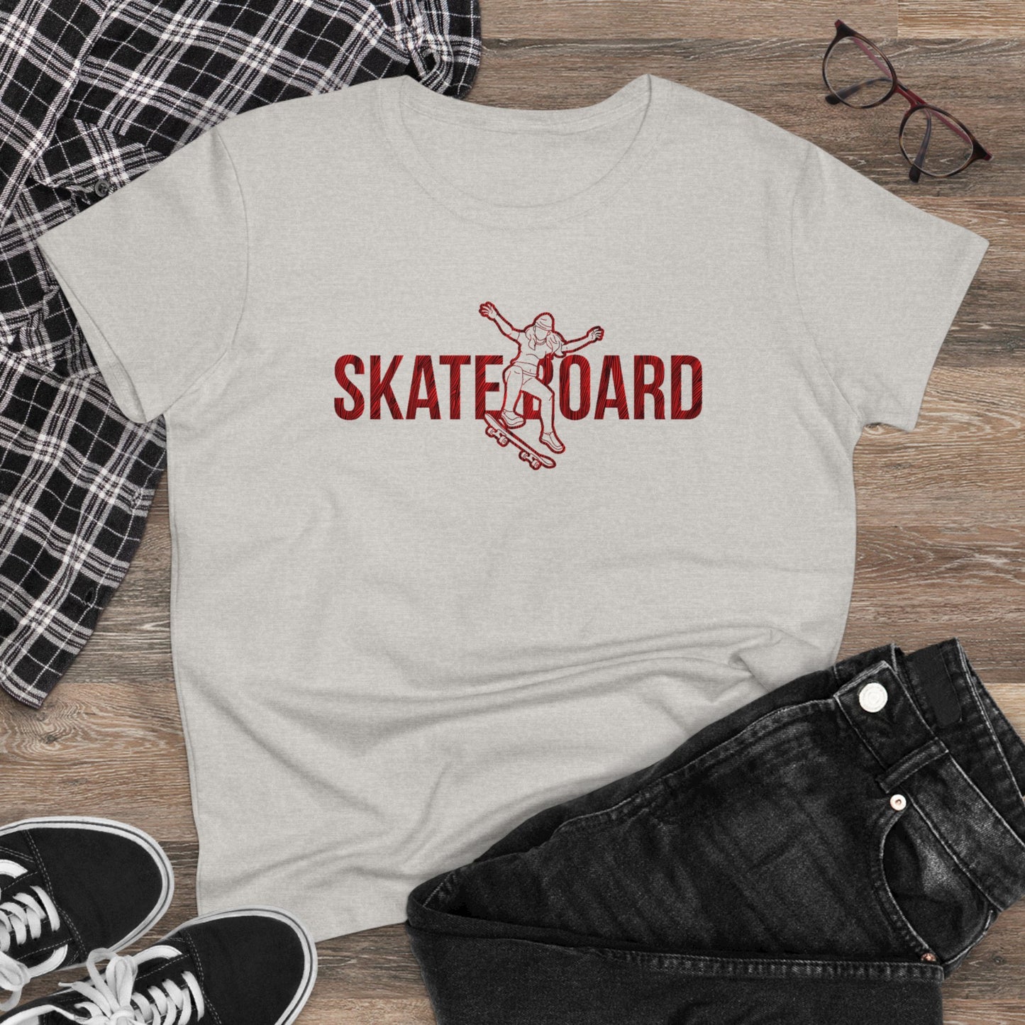 Skateboard - Women's Midweight Cotton Tee