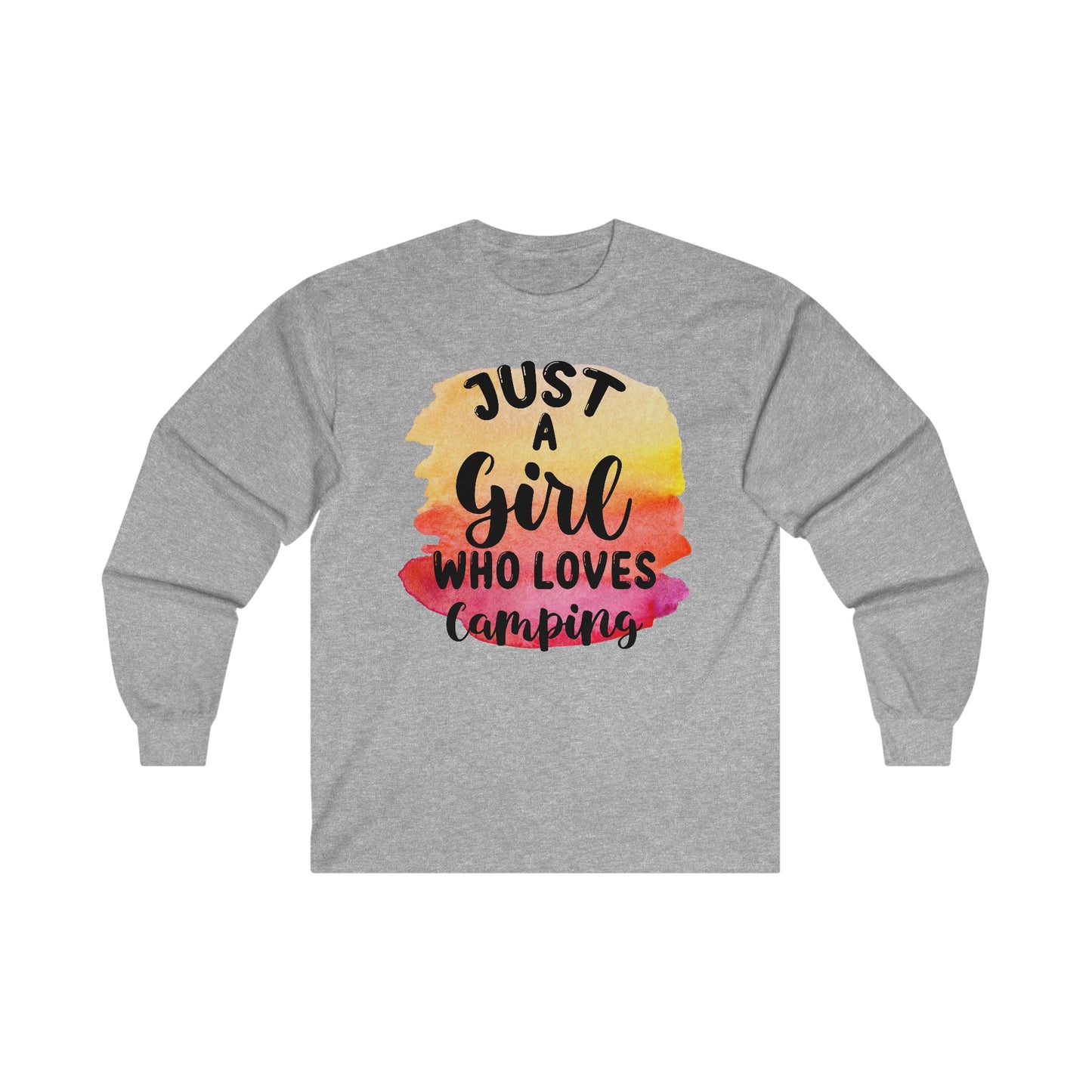 Just a Girl Who Loves Camping 1 - Ultra Cotton Long Sleeve Tee