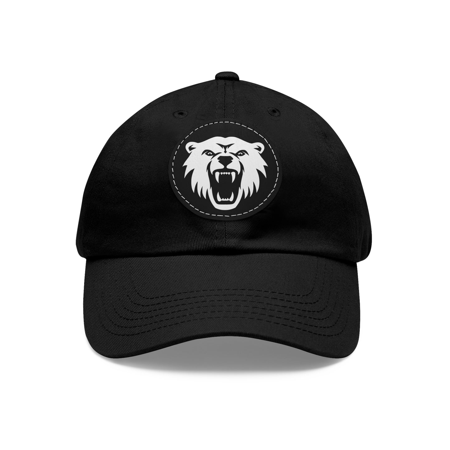 Bear - Hat with Round Leather Patch