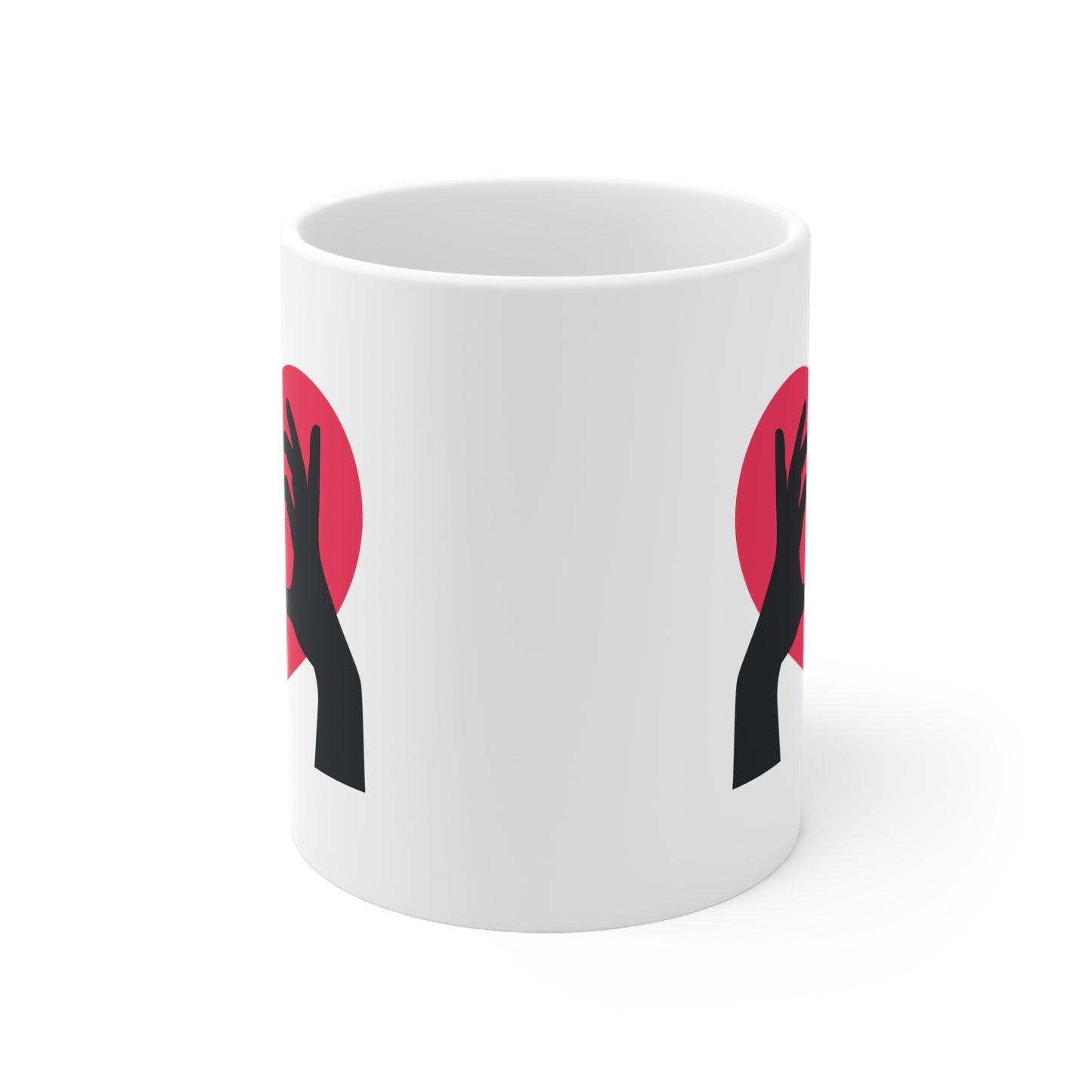 Fingers Heart - Ceramic Mug 11oz