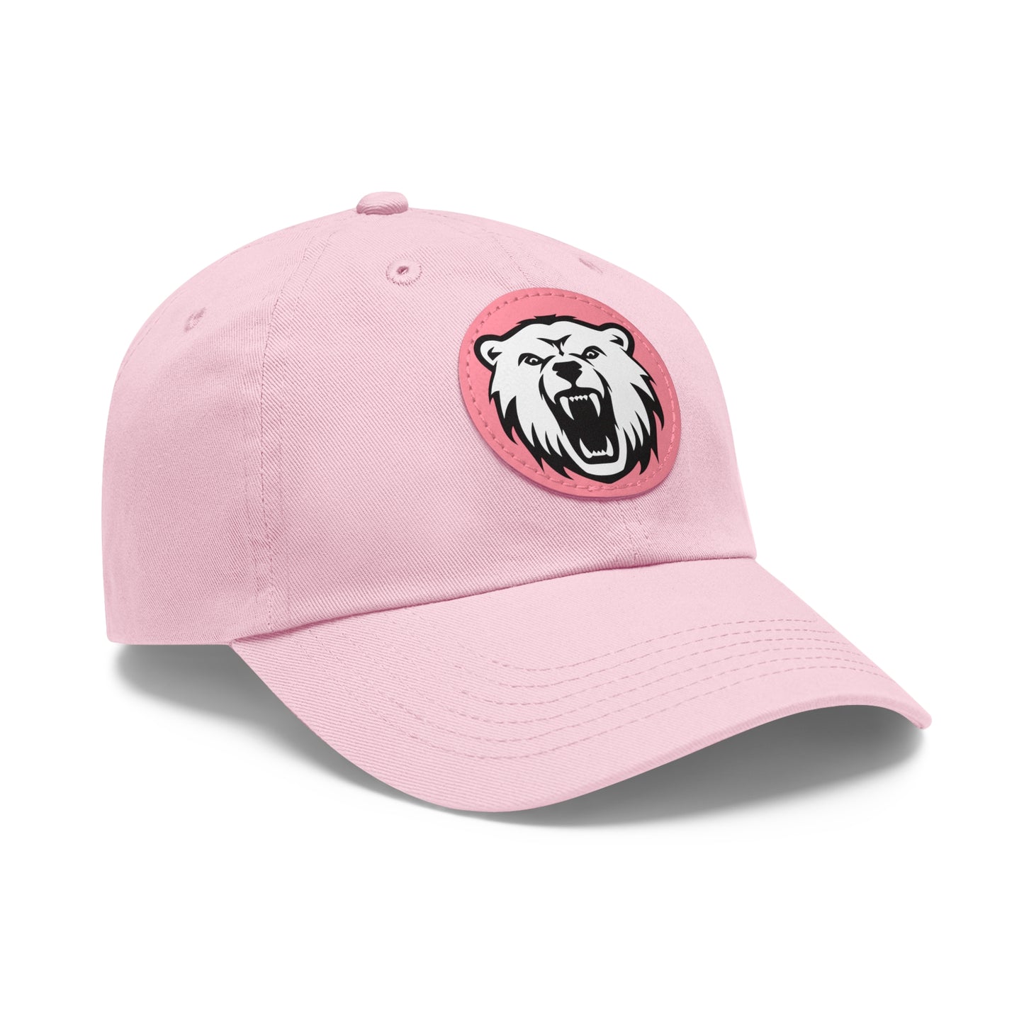 Bear - Hat with Round Leather Patch