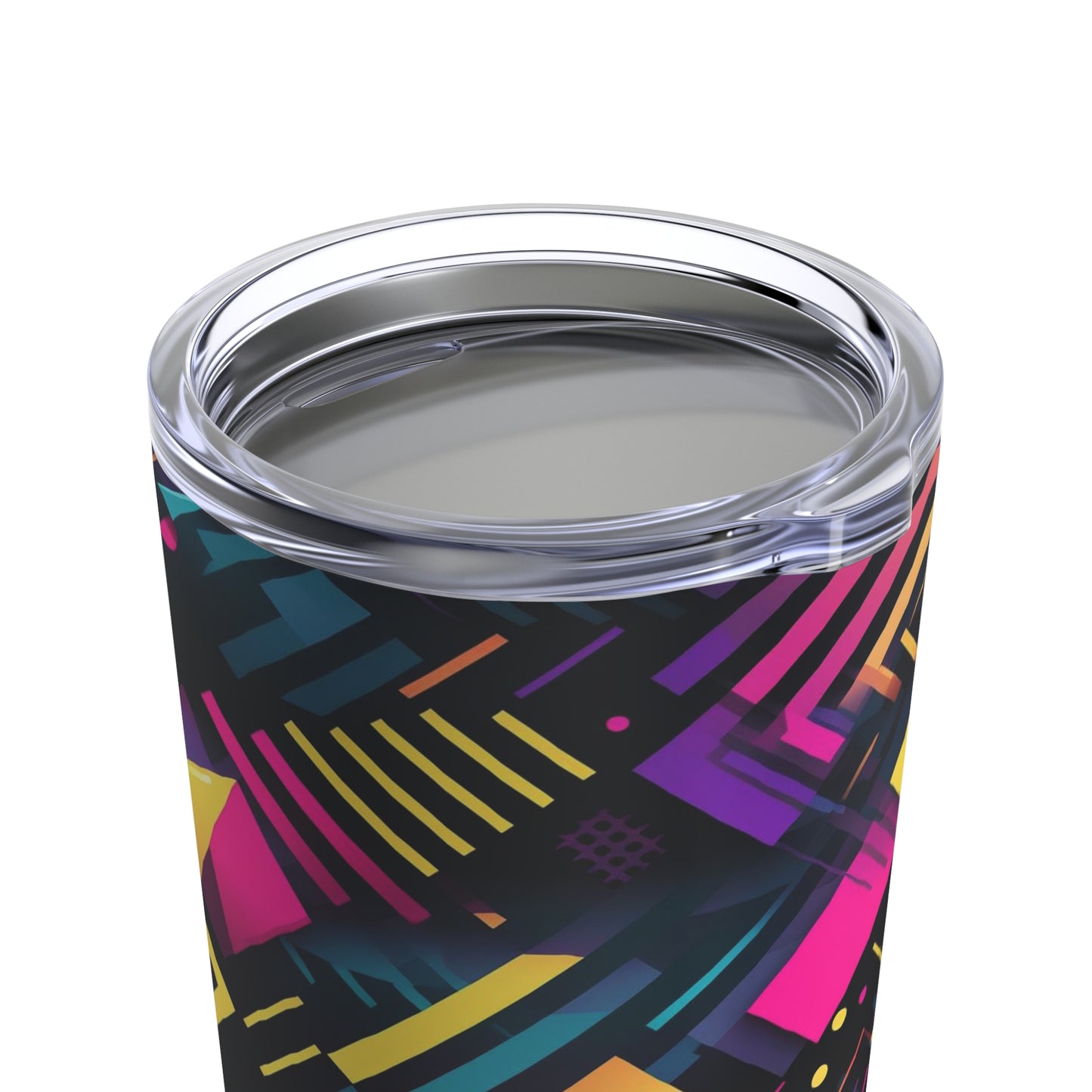 Geometric Shapes Black - Tumbler 20oz