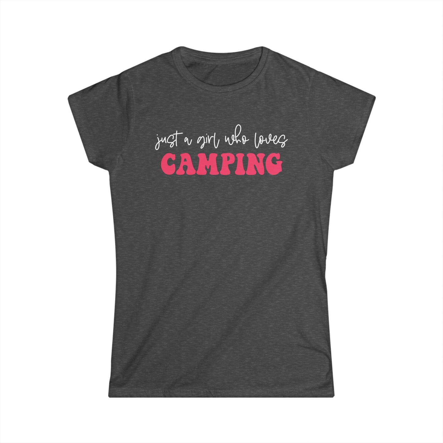 Just a Girl Who Loves Camping 2 - Junior Fit Softstyle Tee
