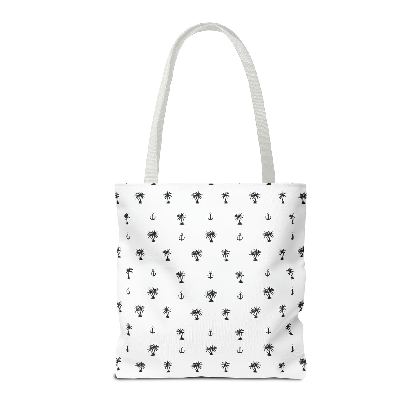 Anchors and Palm Trees Pattern - Tote Bag
