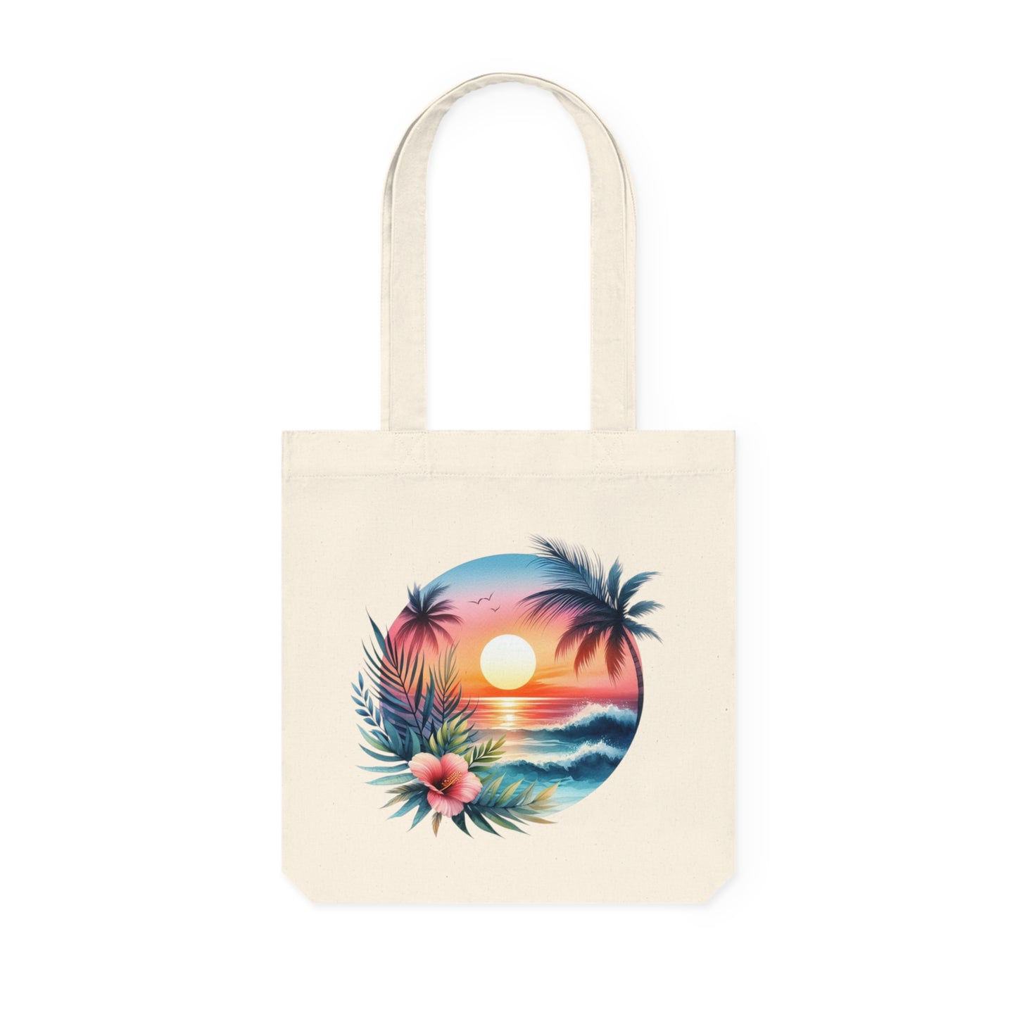 Tropical Sunset - Woven Tote Bag