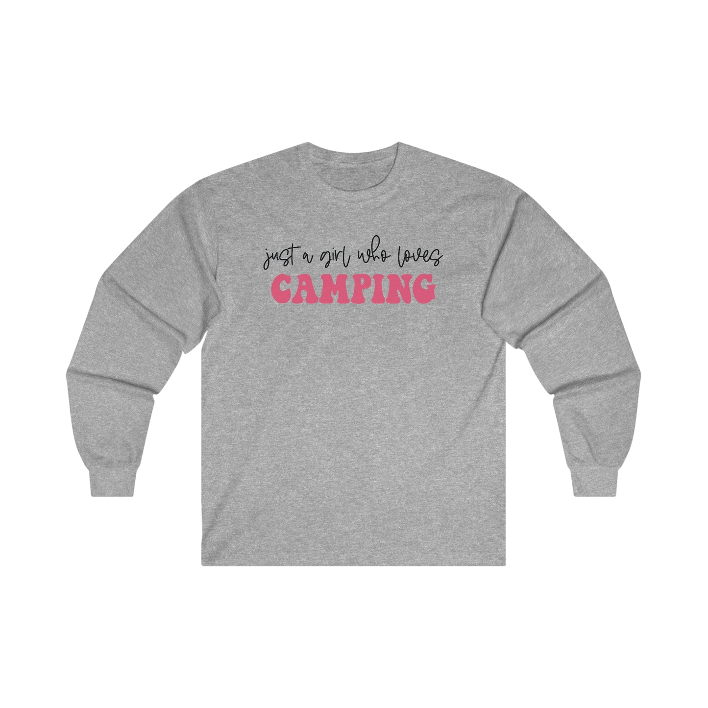 Just a Girl Who Loves Camping 2 - Ultra Cotton Long Sleeve Tee