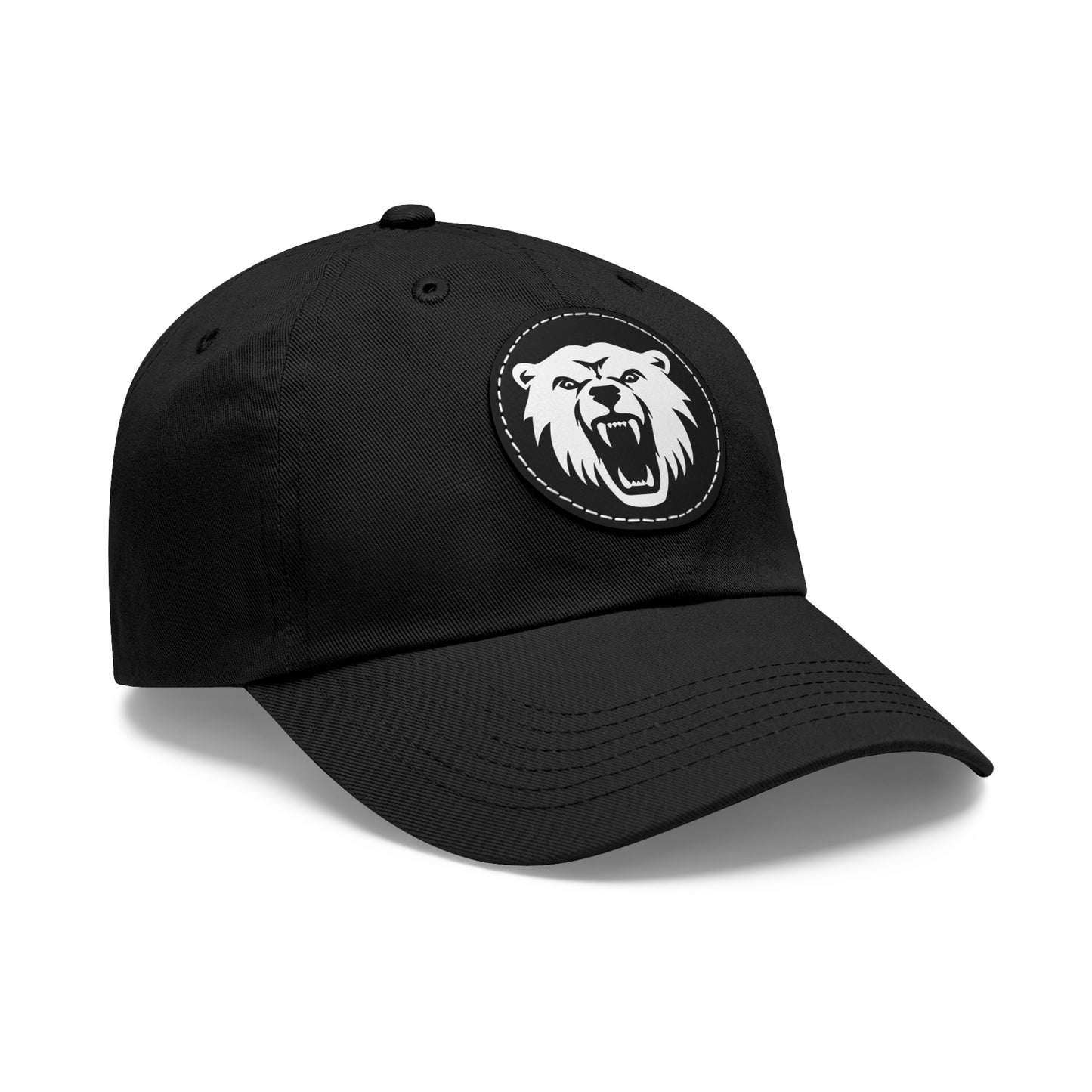 Bear - Hat with Round Leather Patch