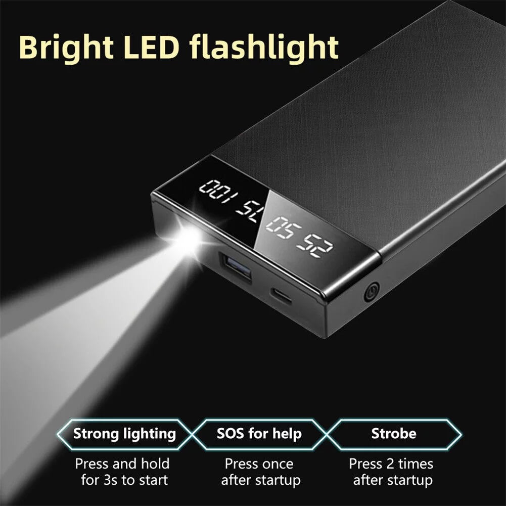 20000Mah Car Jump Starter Booster Jumper Box Power Bank Battery Charger Portable