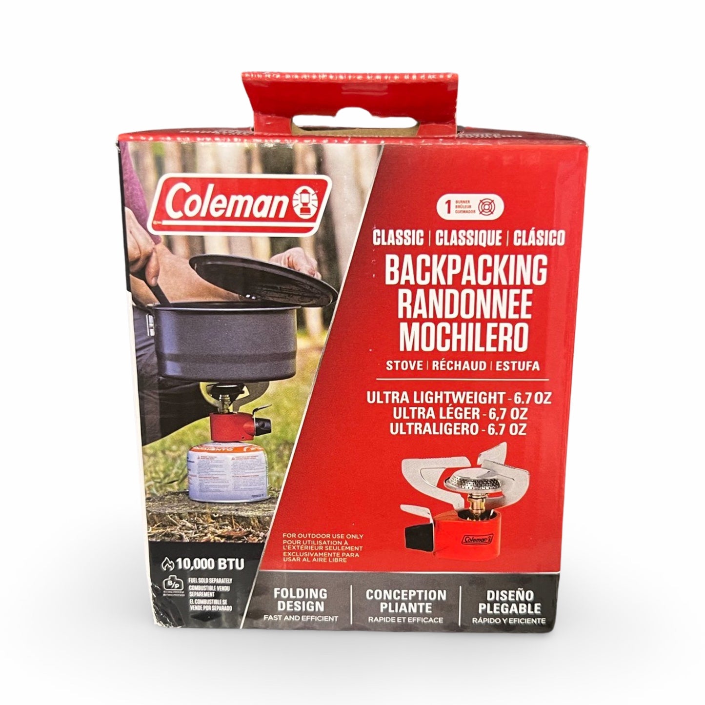 Single Burner Butane/Propane Backpacking Stove