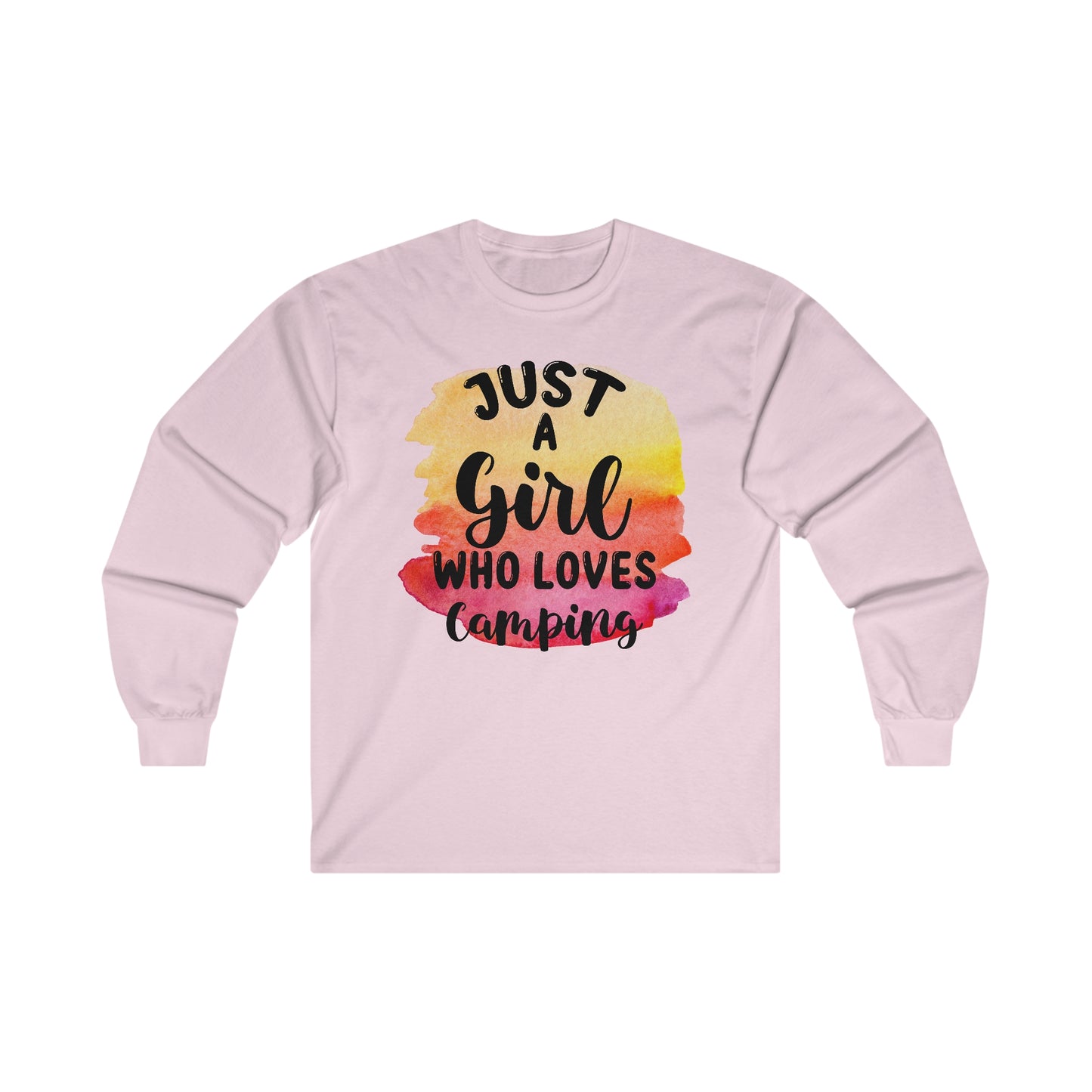 Just a Girl Who Loves Camping 1 - Ultra Cotton Long Sleeve Tee
