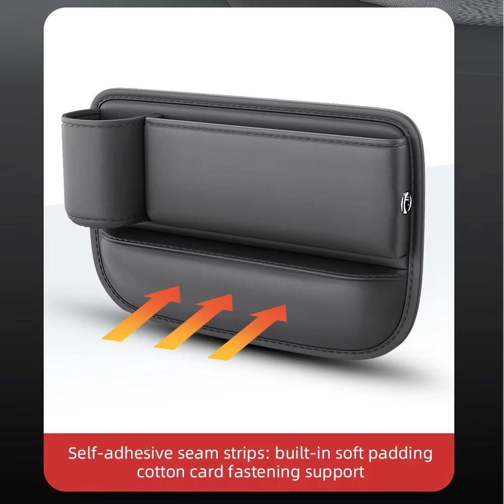 PU Leather Car Seat Gap Bag Multifunction Car Seat Organizer Auto Console Side Seat Plug Filler Organizer Box Car Interior