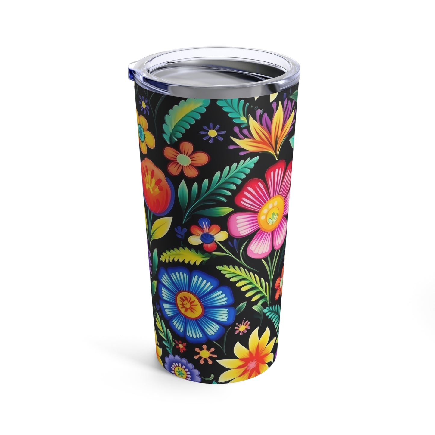Mexican Floral Black - Tumbler 20oz
