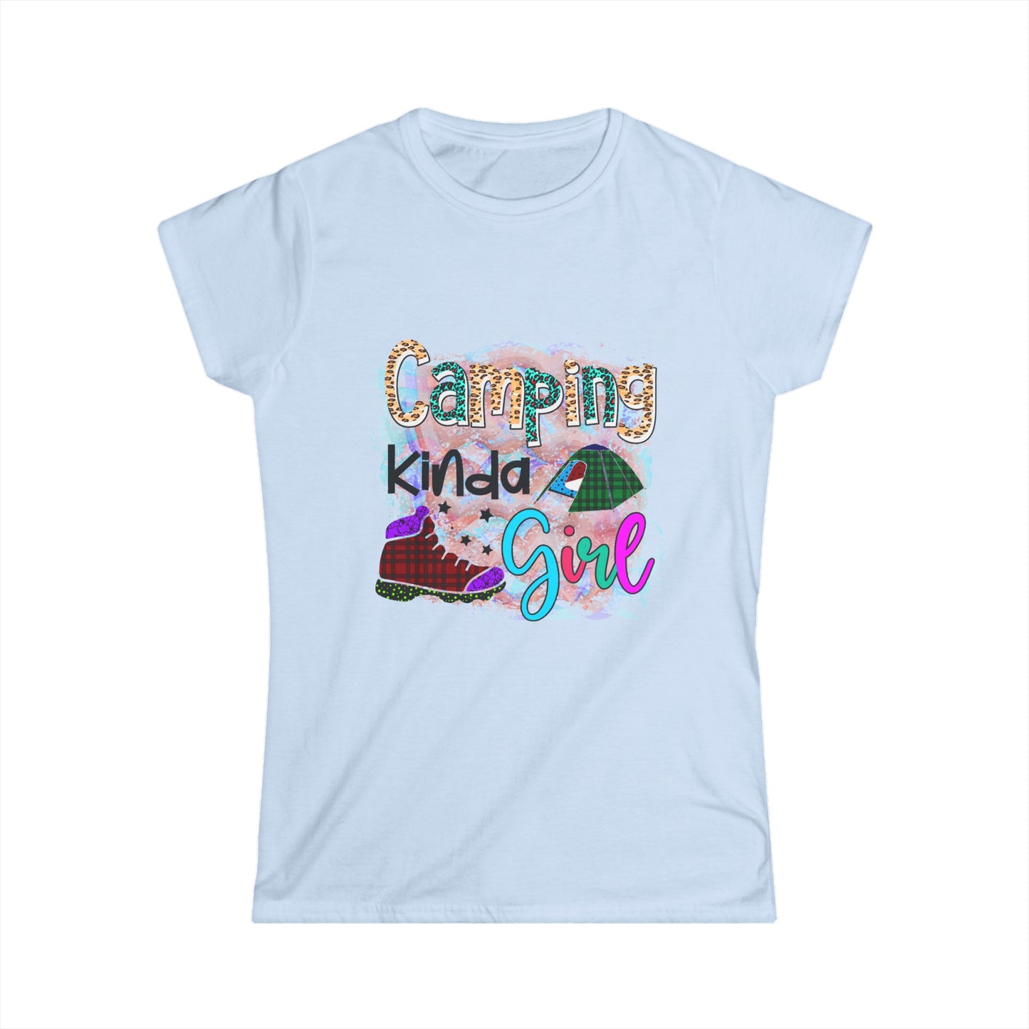 Camping Kinda Girl 2 - Junior Fit Softstyle Tee
