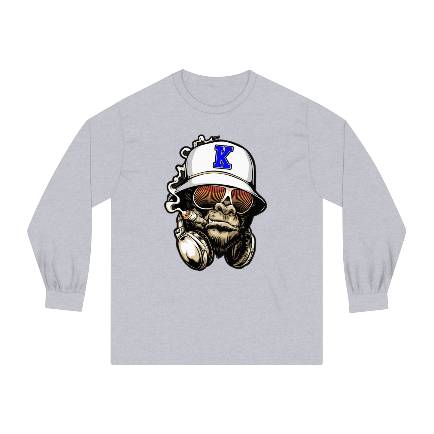 Gorilla Smoking (K) - Classic Long Sleeve T-Shirt