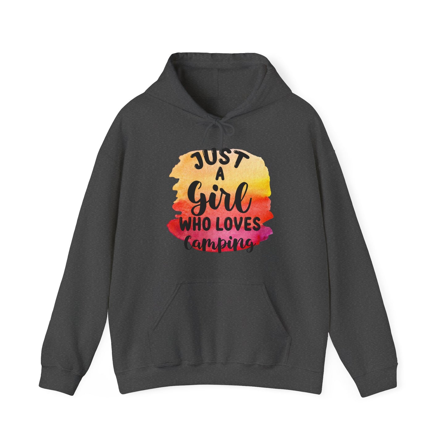 Just a Girl Who Loves Camping 1 - Heavy Blend™ Hooded Sweatshirt