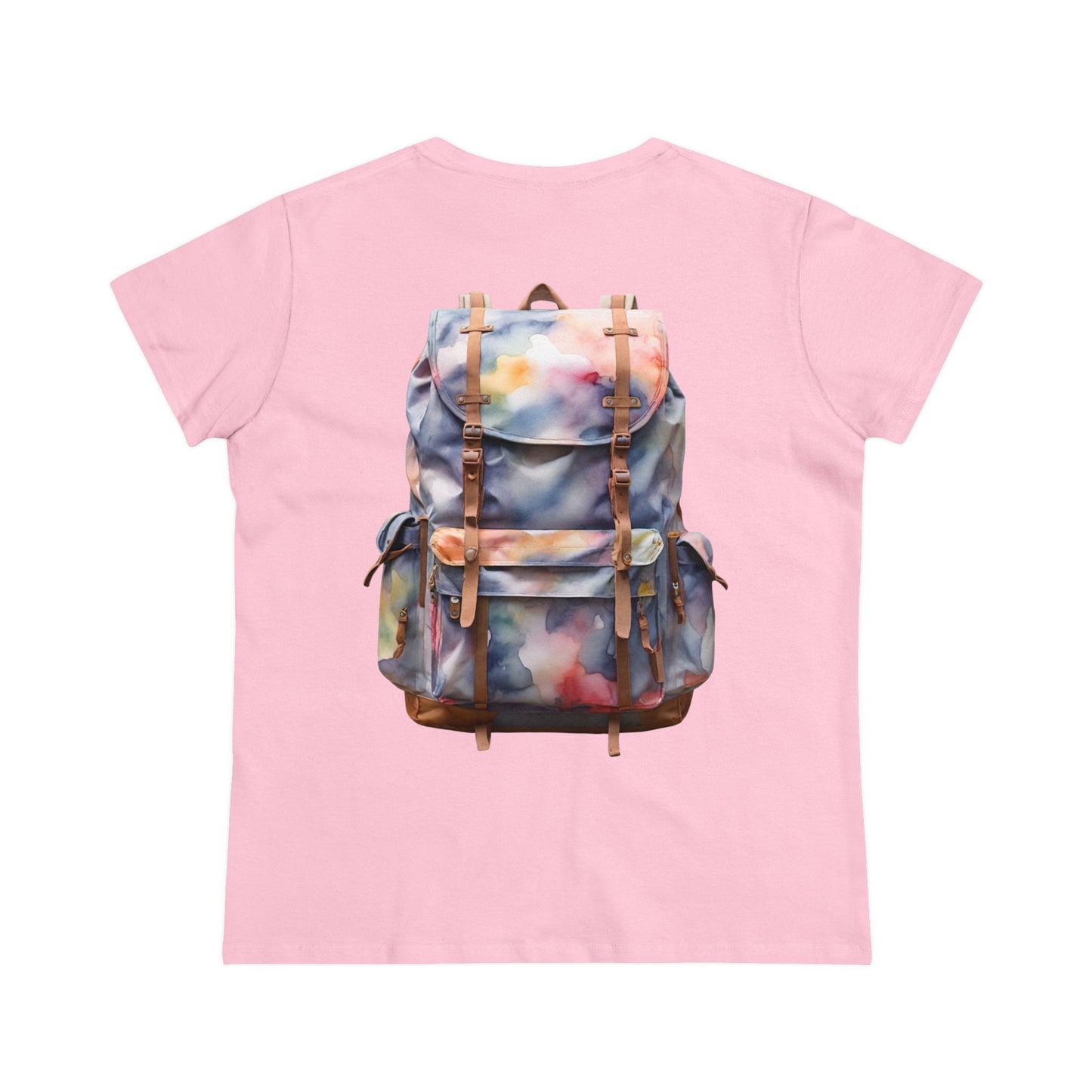 Backpack (image on back) - Women's Midweight Cotton Tee
