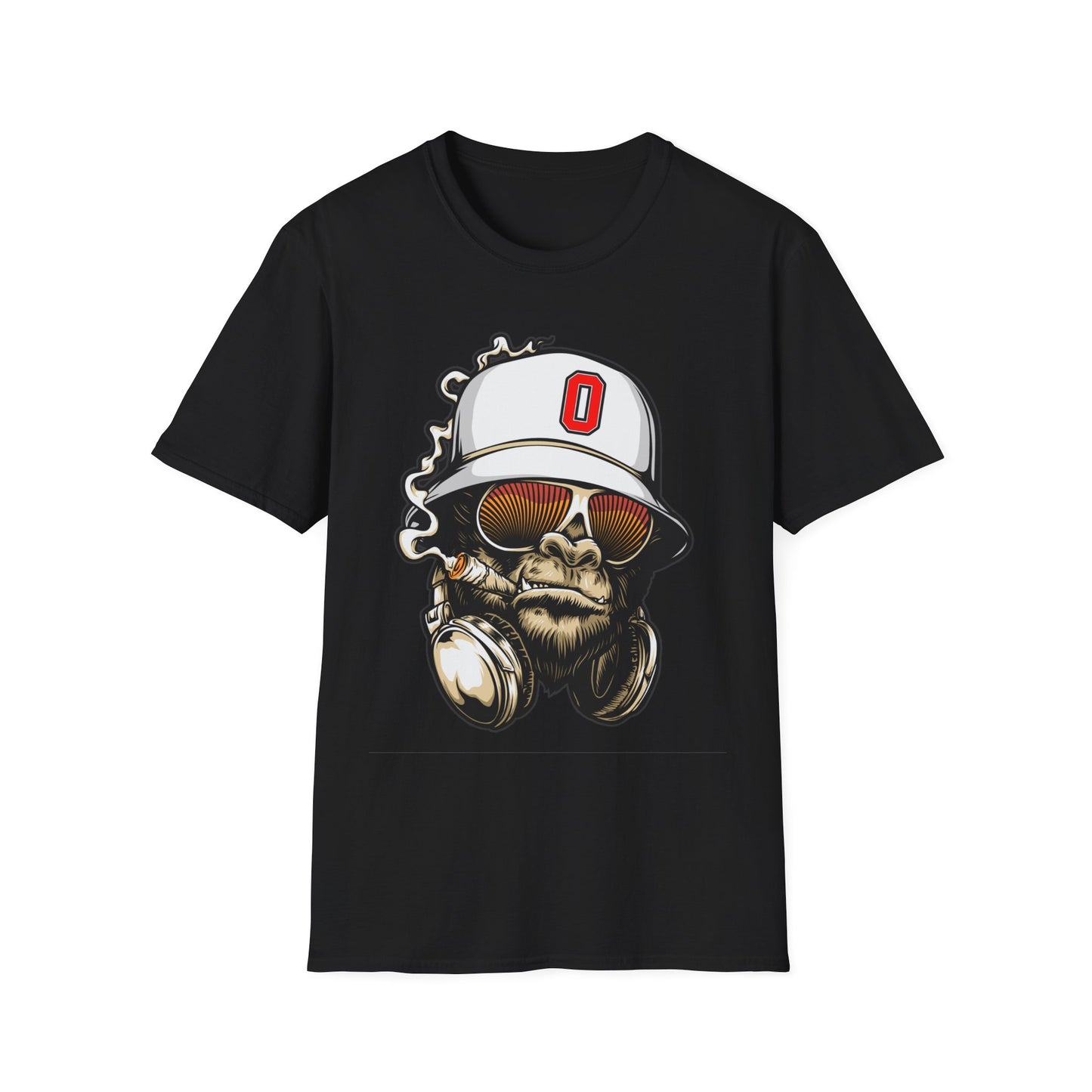 Gorilla Smoking (O) - Softstyle T-Shirt