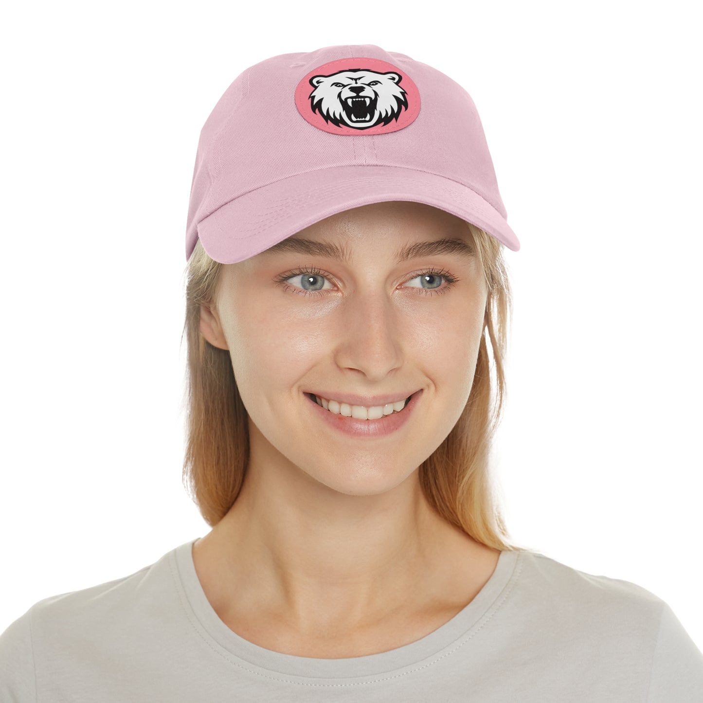 Bear - Hat with Round Leather Patch