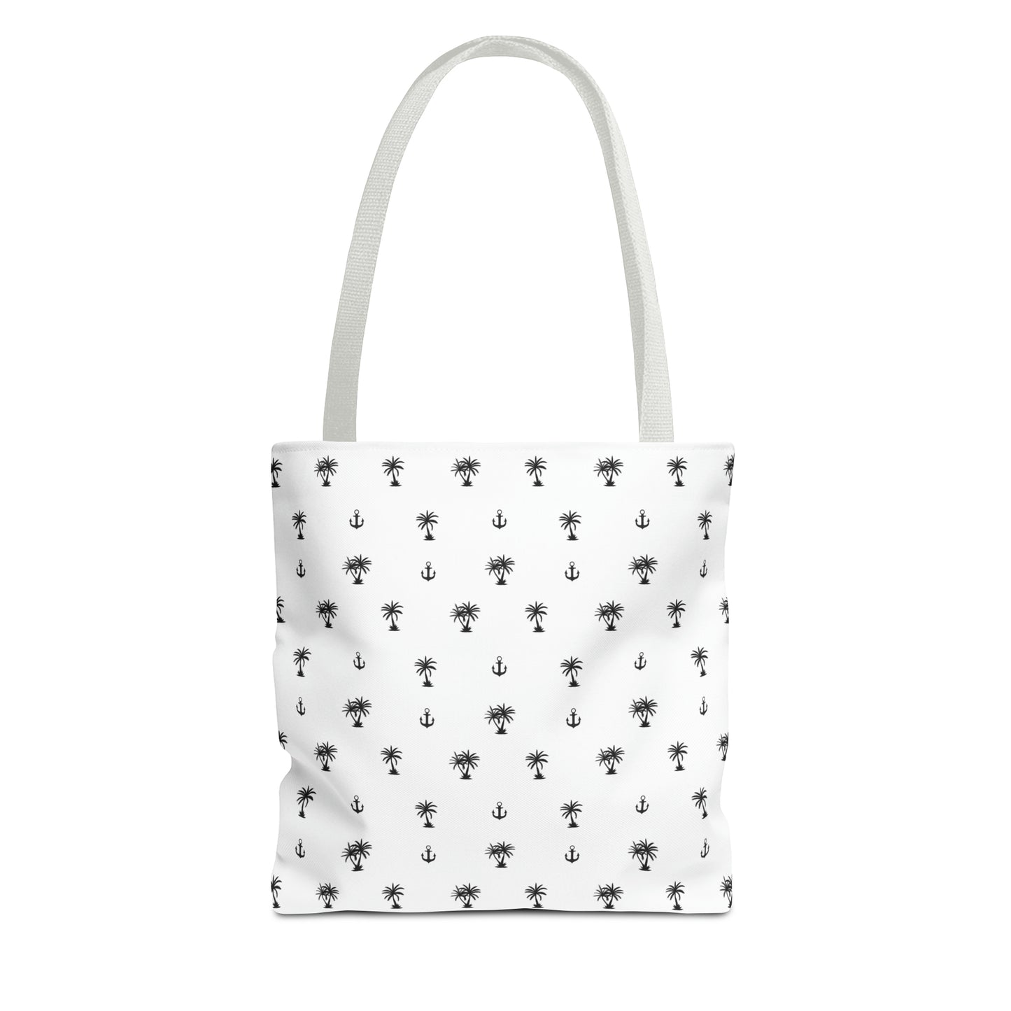 Anchors and Palm Trees Pattern - Tote Bag