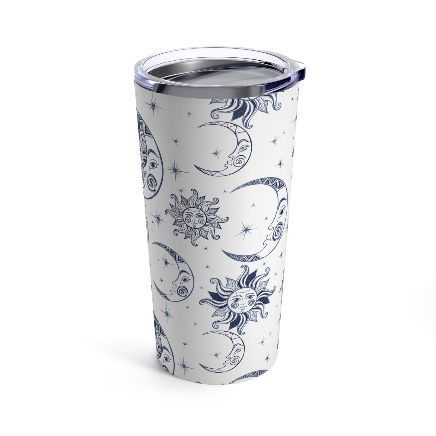 Sun, Moon, and Stars White - Tumbler 20oz