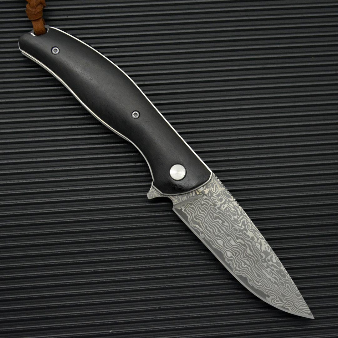 Damascus Steel Folding Knife