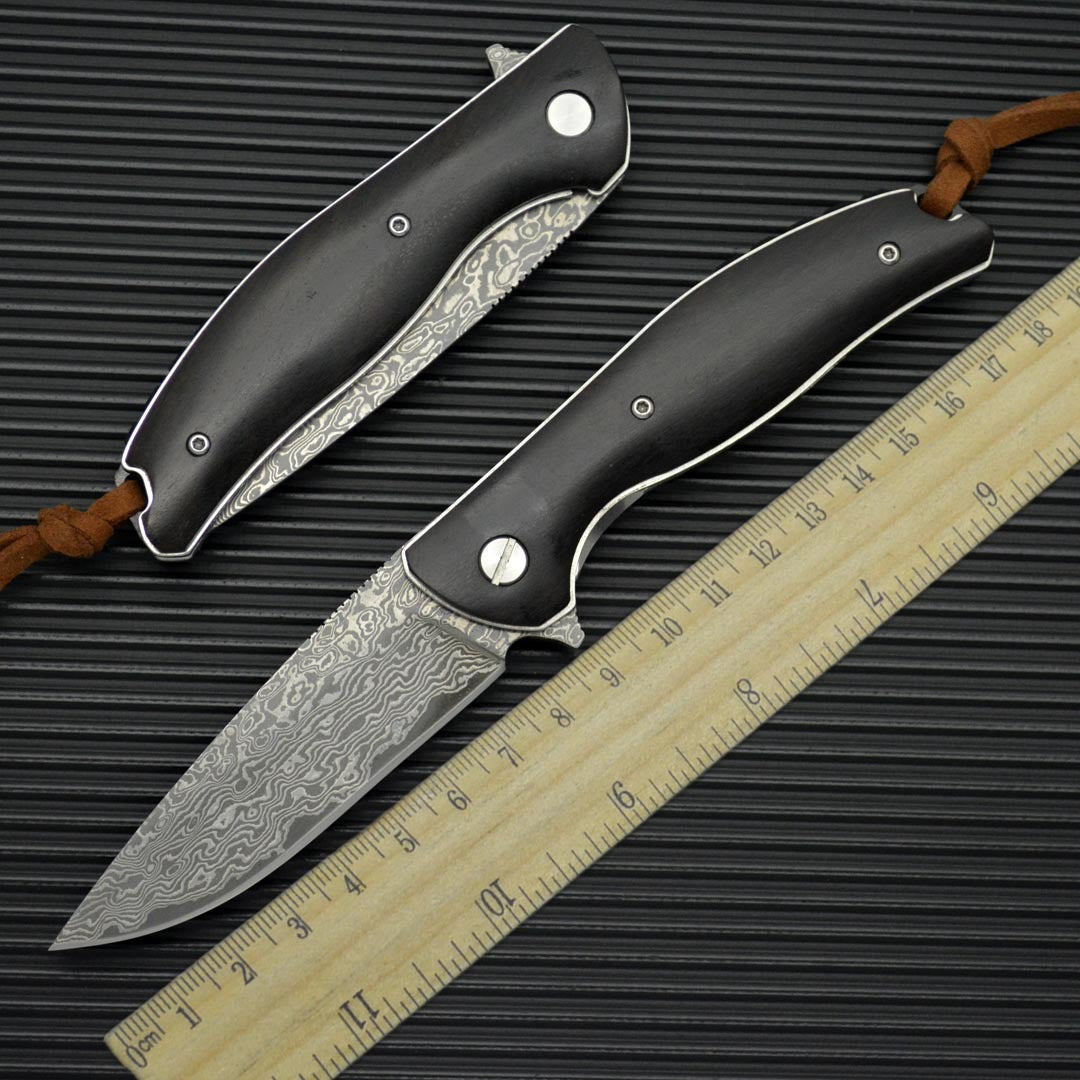 Damascus Steel Folding Knife
