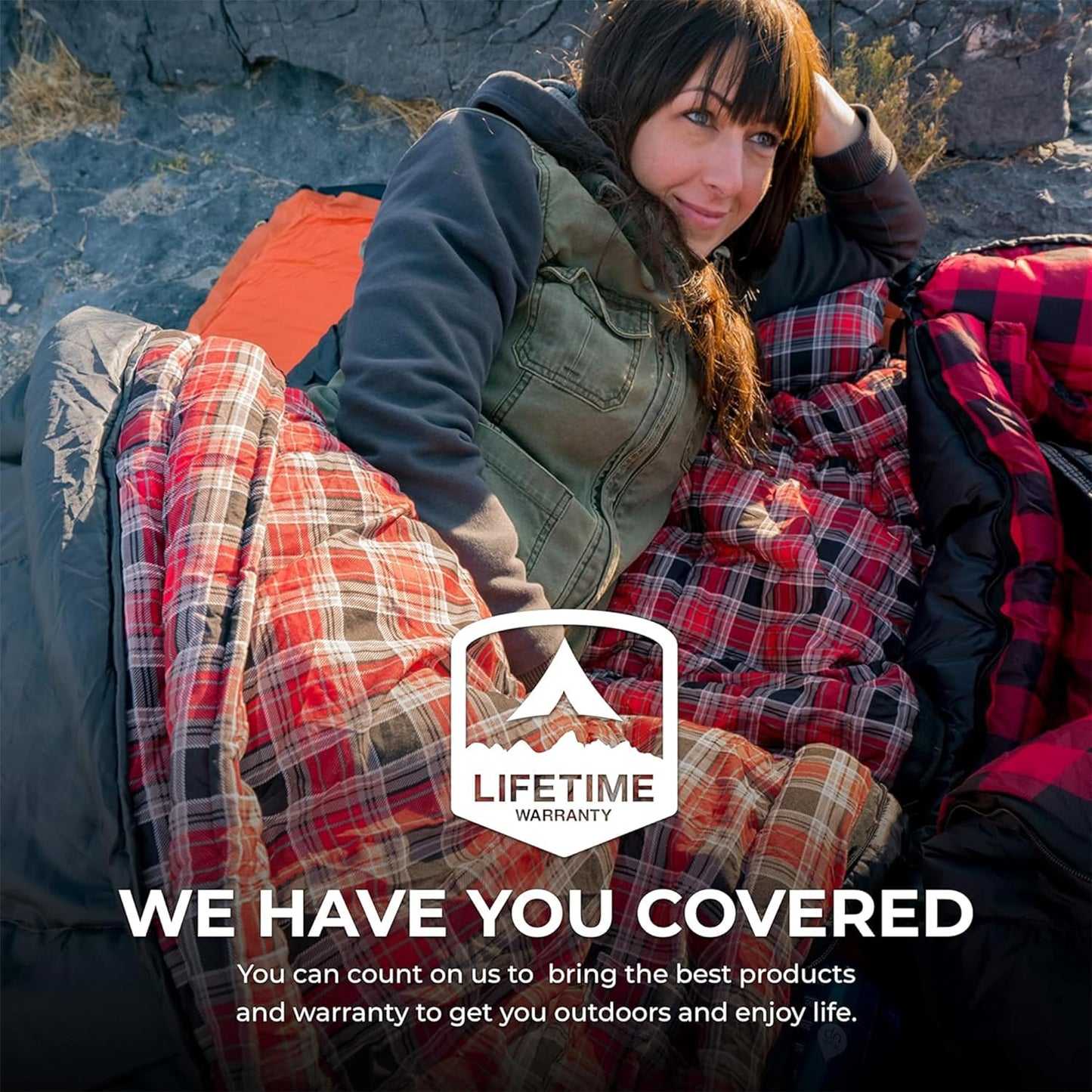 Celsius XXL, -25, 20, 0 Degree Sleeping Bags, All Weather Sleeping Bags for Adults, Camping Made Easy and Warm. Compression Sack Included