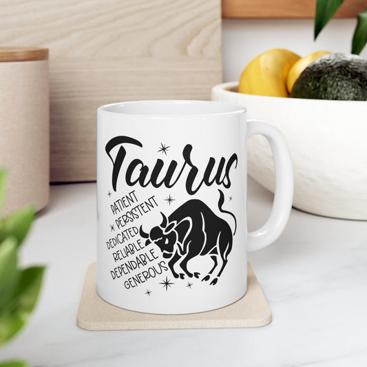 Taurus (2)- Ceramic Mug 11oz
