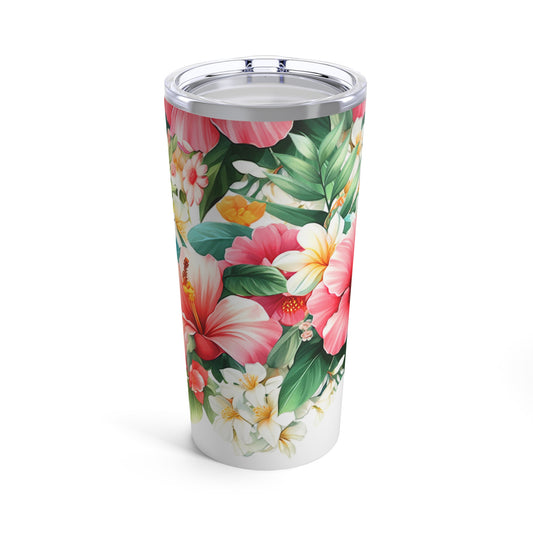 Bright Tropical Flowers - Tumbler 20oz
