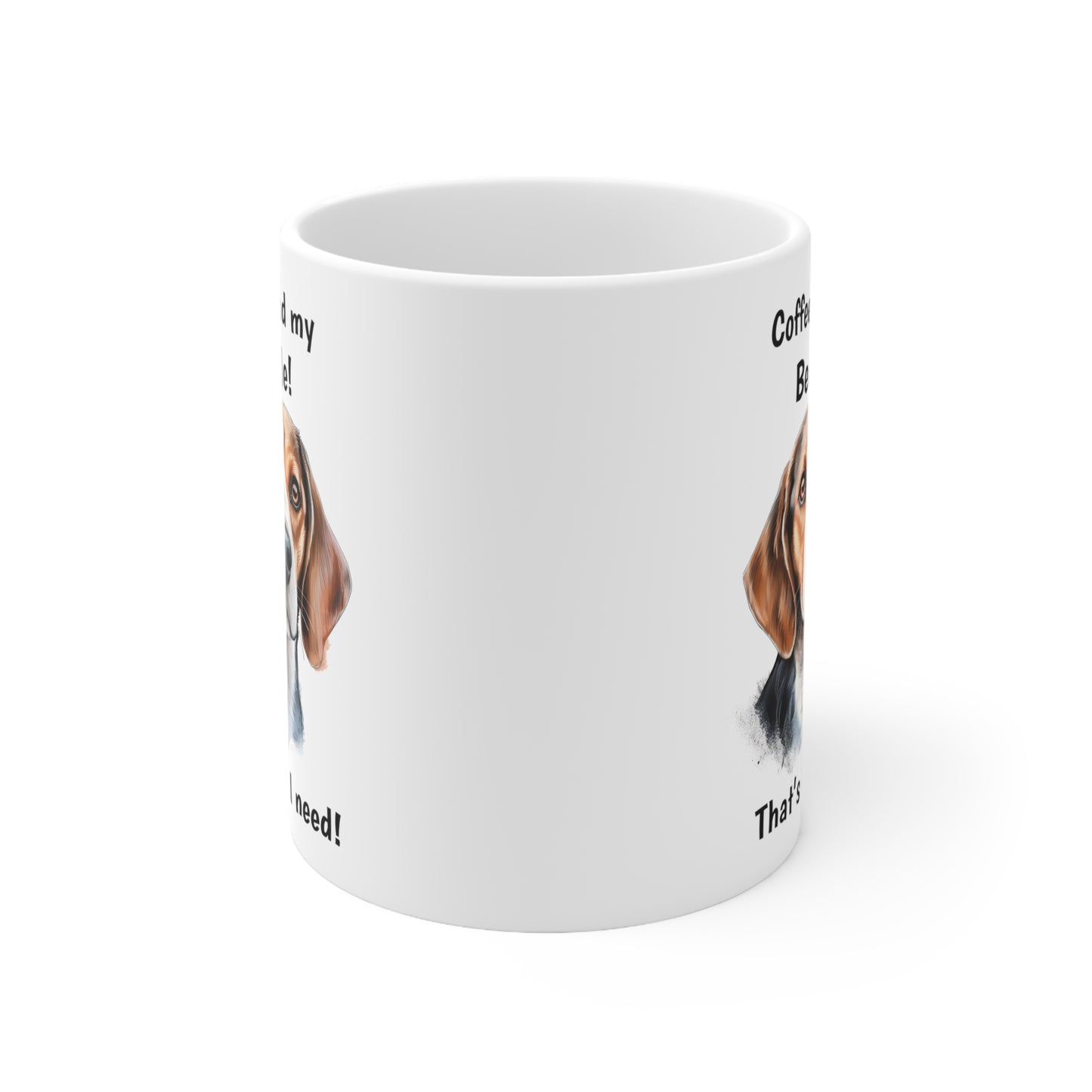Coffee and My Beagle - Ceramic Mug 11oz