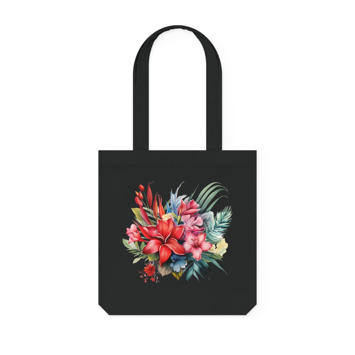 Tropical Flowers - Woven Tote Bag