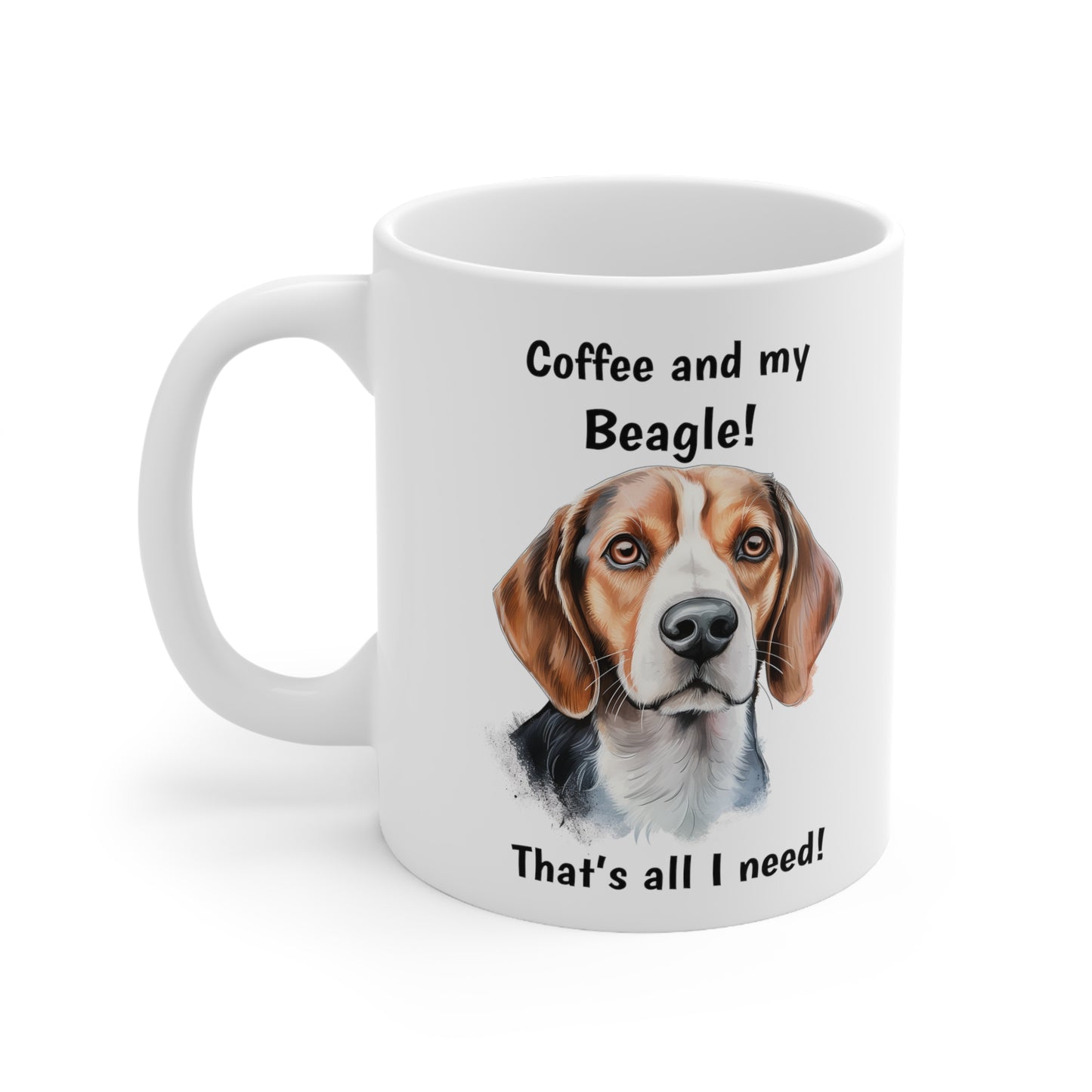 Coffee and My Beagle - Ceramic Mug 11oz