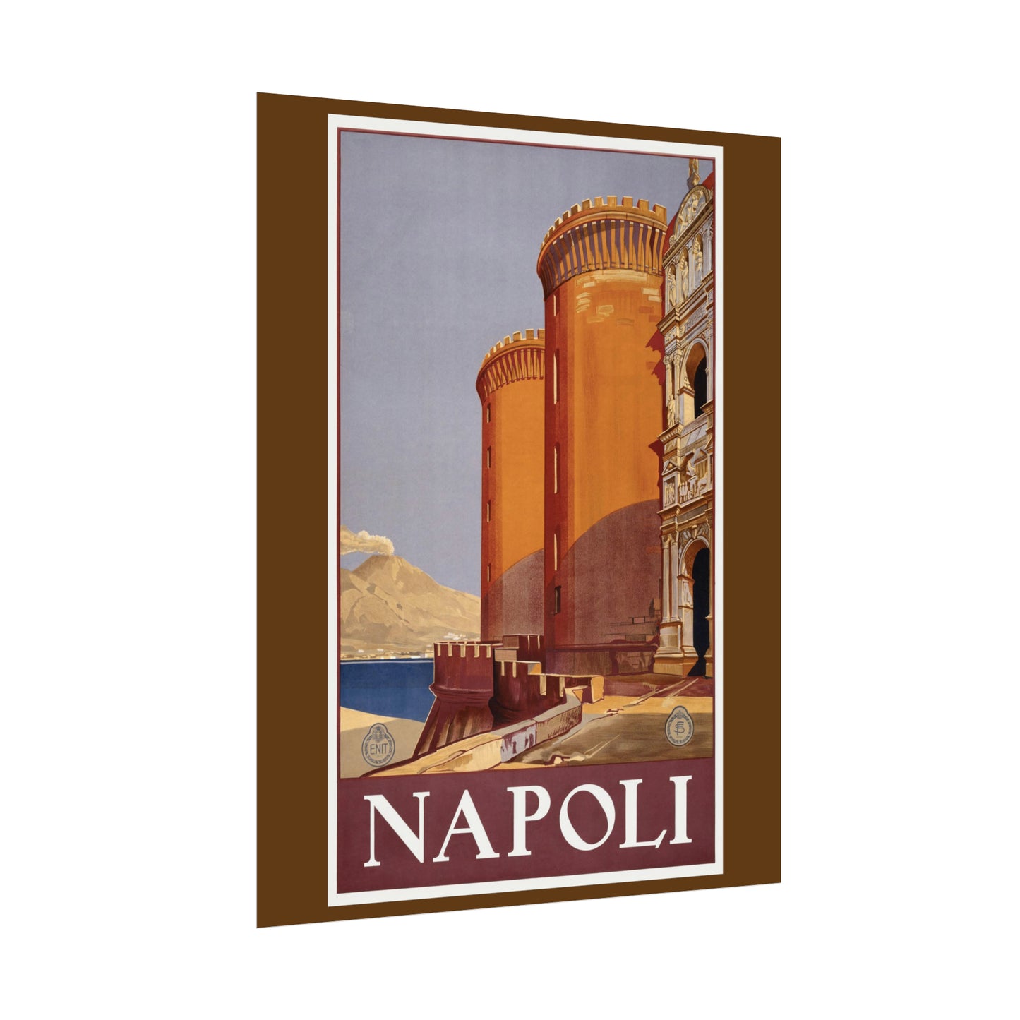 Vintage Travel Poster - Napoli - Rolled Poster