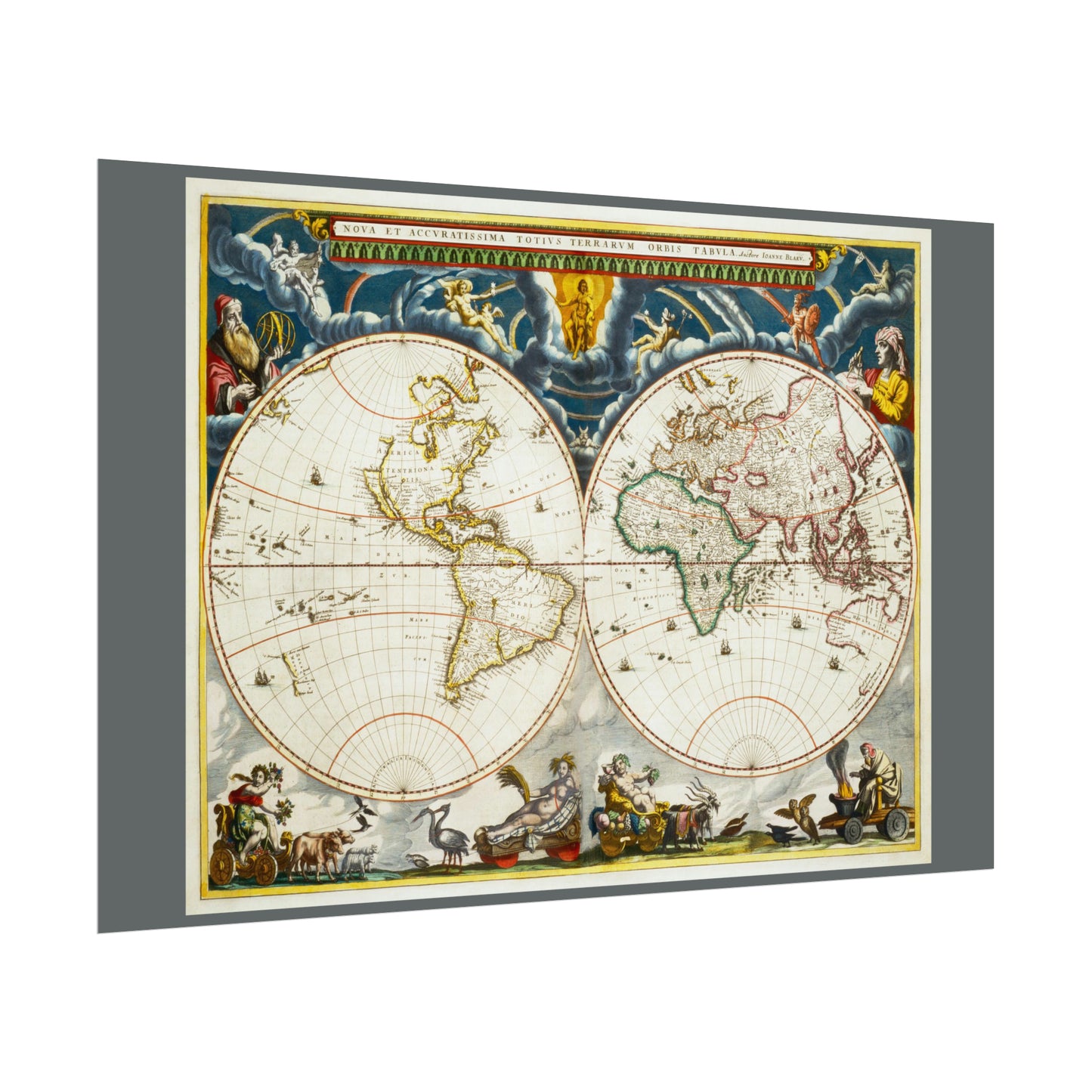 Vintage World Map 4 - Rolled Poster