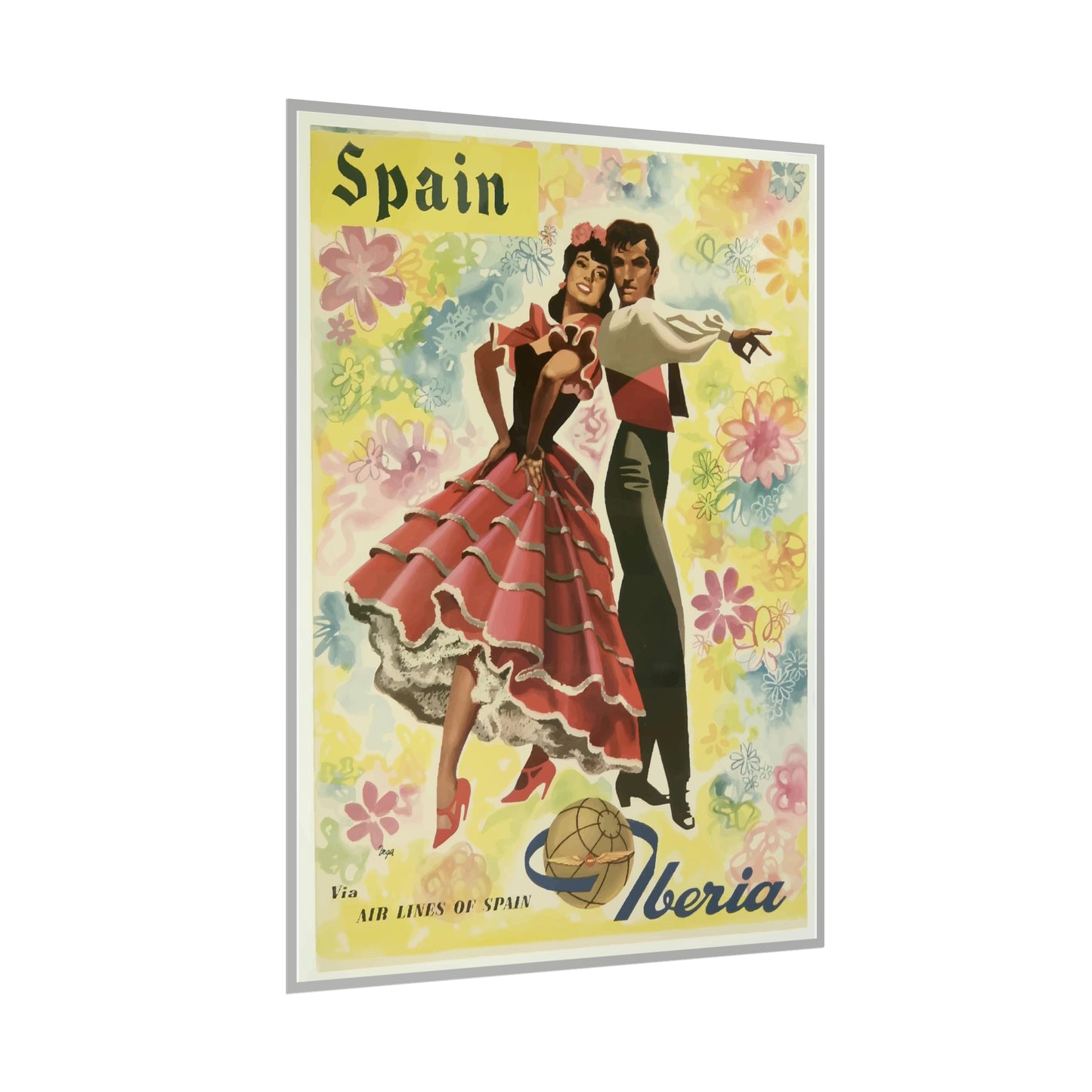Vintage Travel Poster - Spain - Rolled Poster