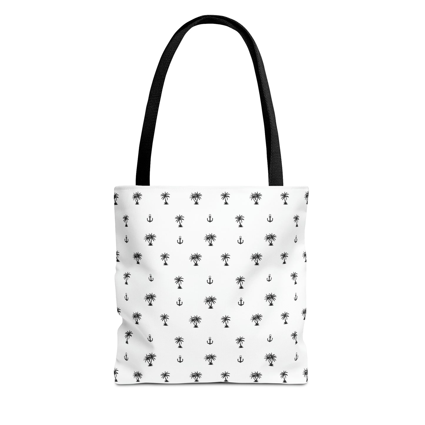 Anchors and Palm Trees Pattern - Tote Bag