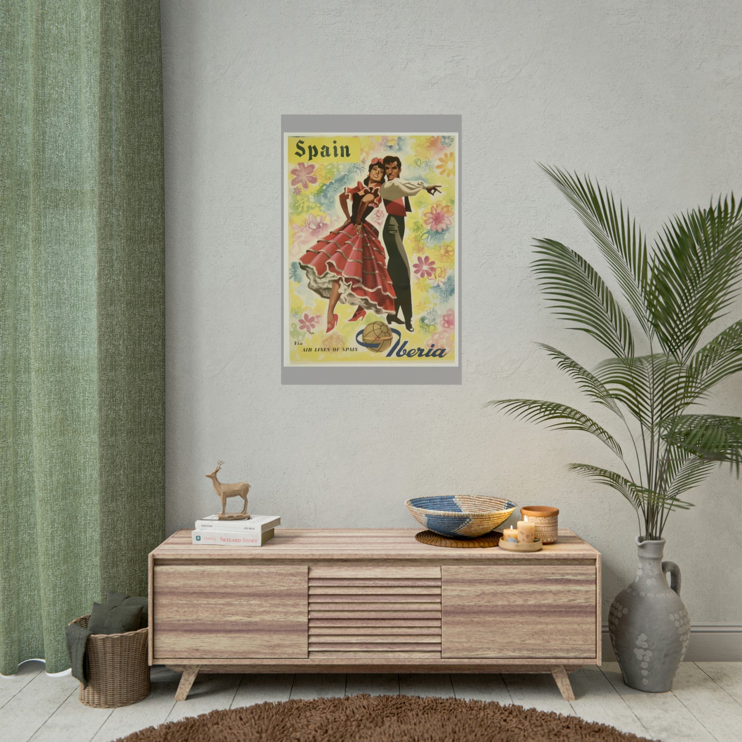 Vintage Travel Poster - Spain - Rolled Poster