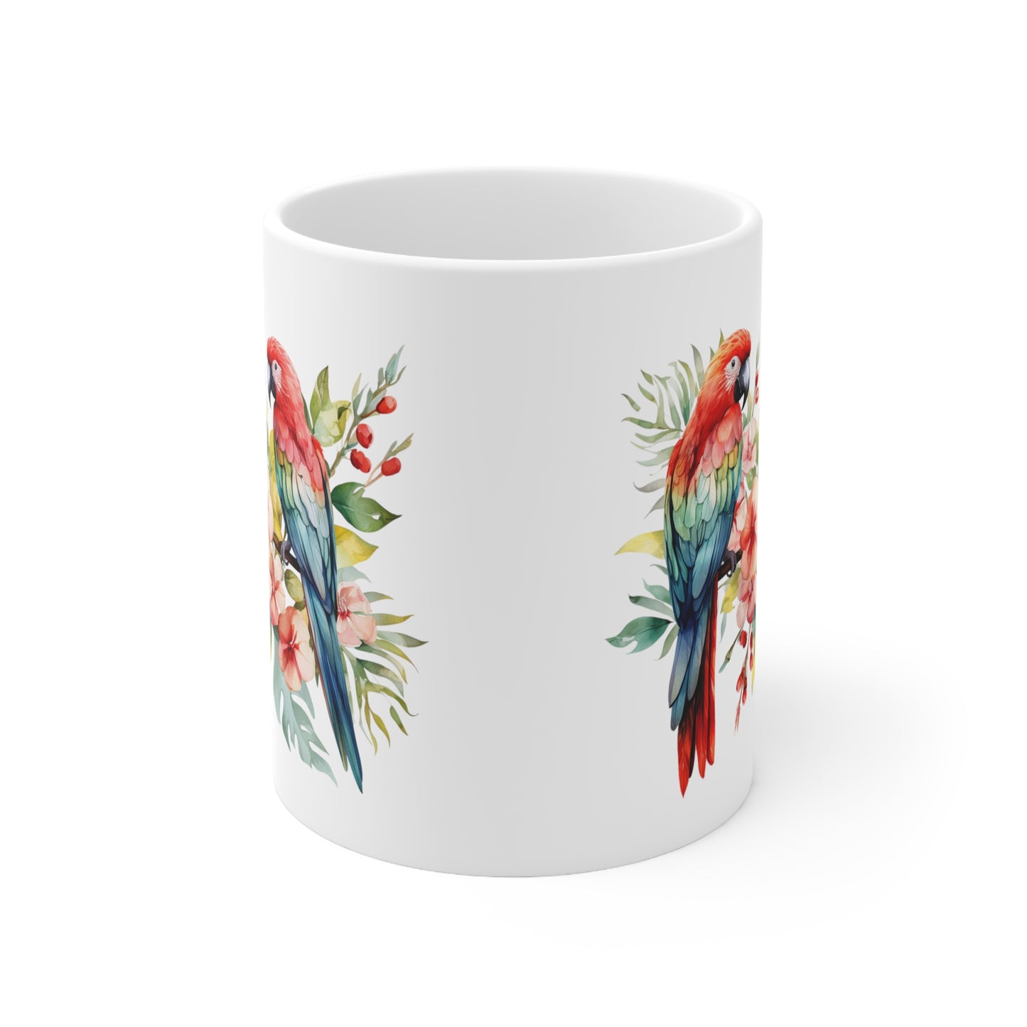 Colorful Tropical Birds - Ceramic Mug 11oz