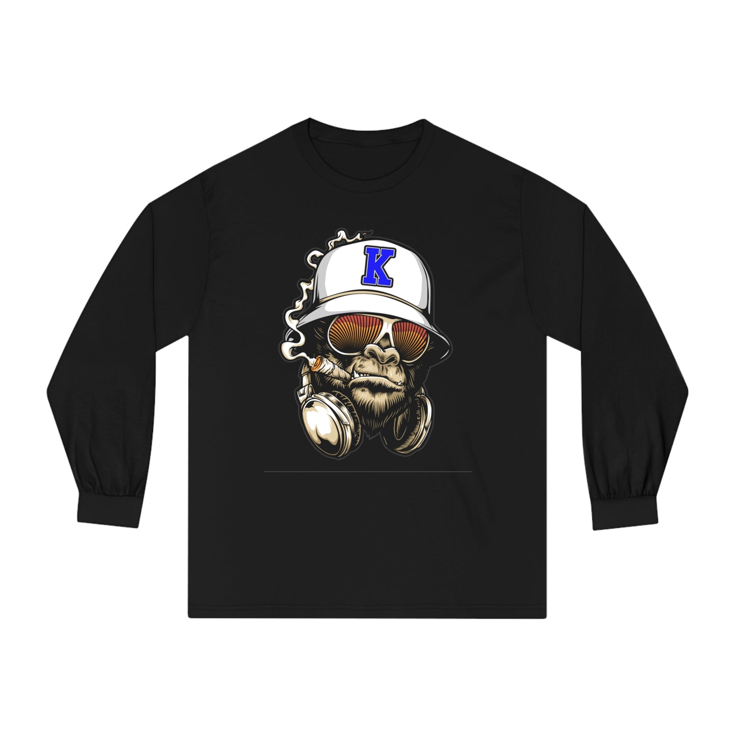 Gorilla Smoking (K) - Classic Long Sleeve T-Shirt